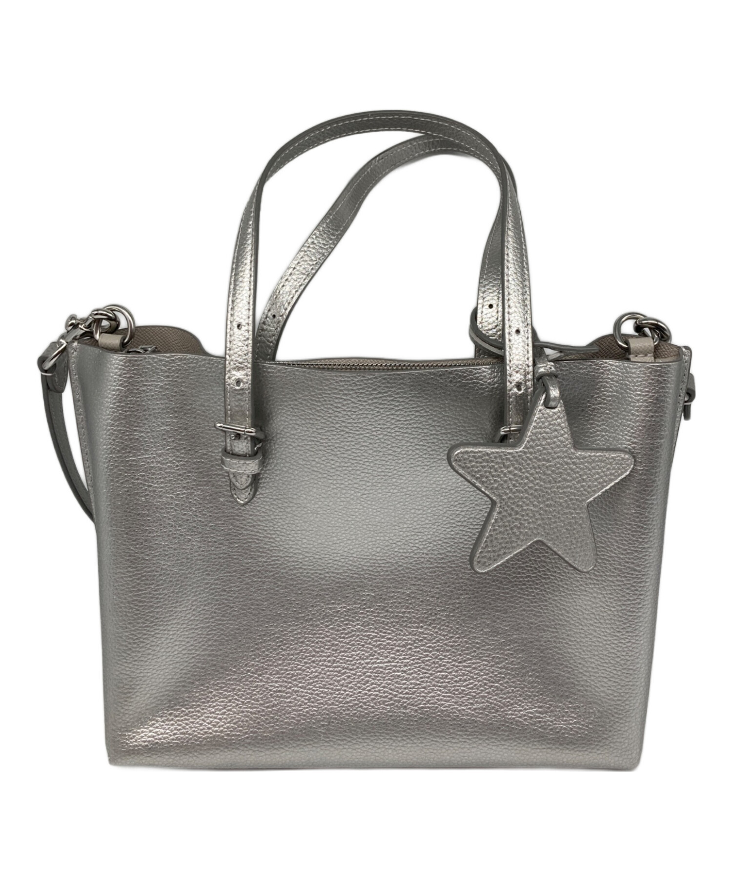 中古・古着通販】COACH (コーチ) モリー トート バッグ 25 シルバー