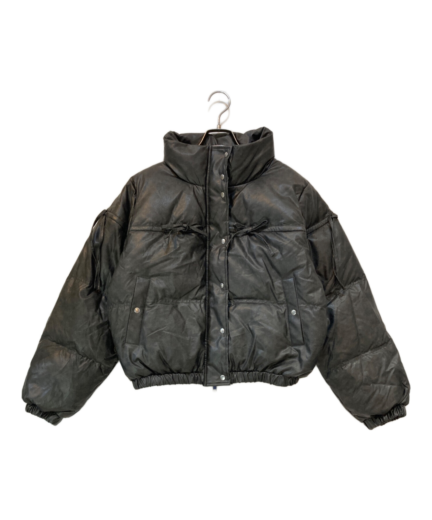 中古・古着通販】EMODA (エモダ) フェイクレザーショートダウン