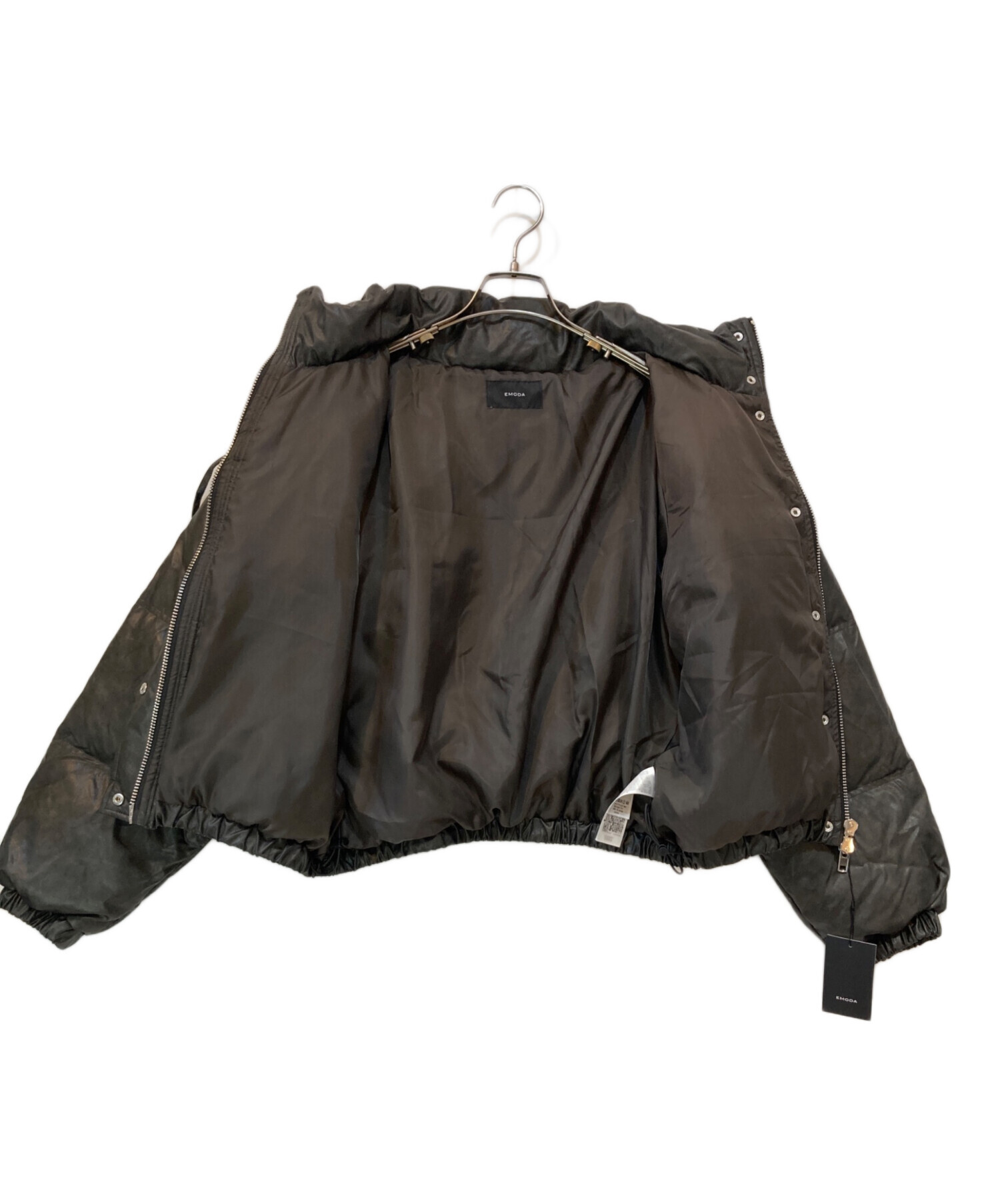 中古・古着通販】EMODA (エモダ) フェイクレザーショートダウン