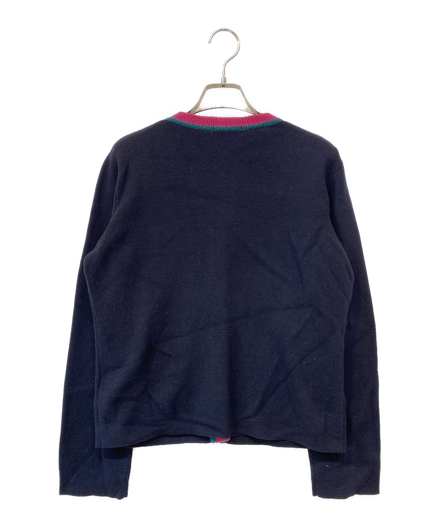 BLUE LABEL ブルーレーベル リバーシブル ノーカラー カーディガン38 中古・古着通販】BURBERRY BLUE LABEL (バーバリー ブルー レーベル