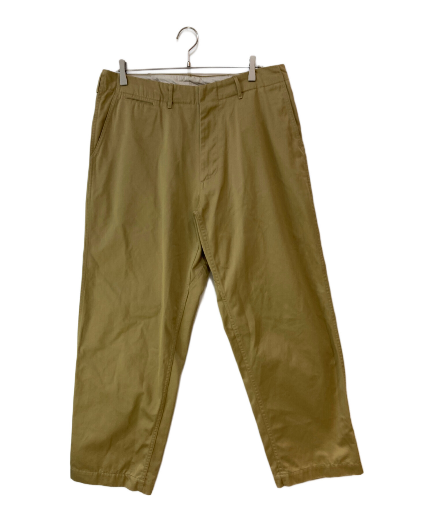 未使用 nanamica ワイドストレート チノパンツ 34 Dry Sand nanamica（ナナミカ） Wide Straight Chino Pants S25SC079 ワイド