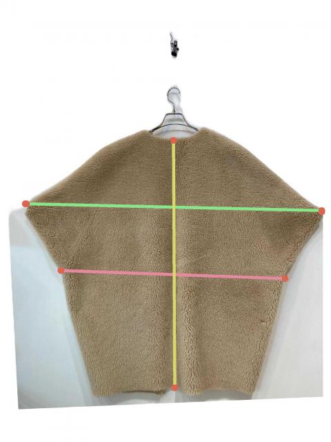 中古・古着通販】AKTE (アクテ) リバーシブルボアケープ ベージュ