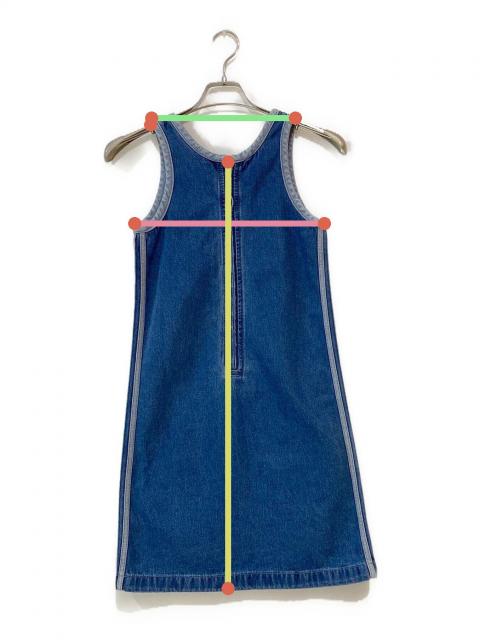 アディダス デニム スリーストライプ タンクワンピース タグ付き 中古・古着通販】adidas (アディダス) デニム スリーストライプス