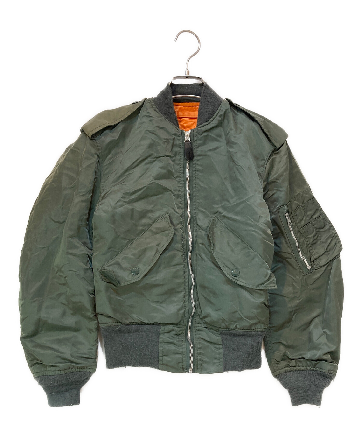 中古・古着通販】ALPHA (アルファ) MA-1ジャケット カーキ サイズ:XS