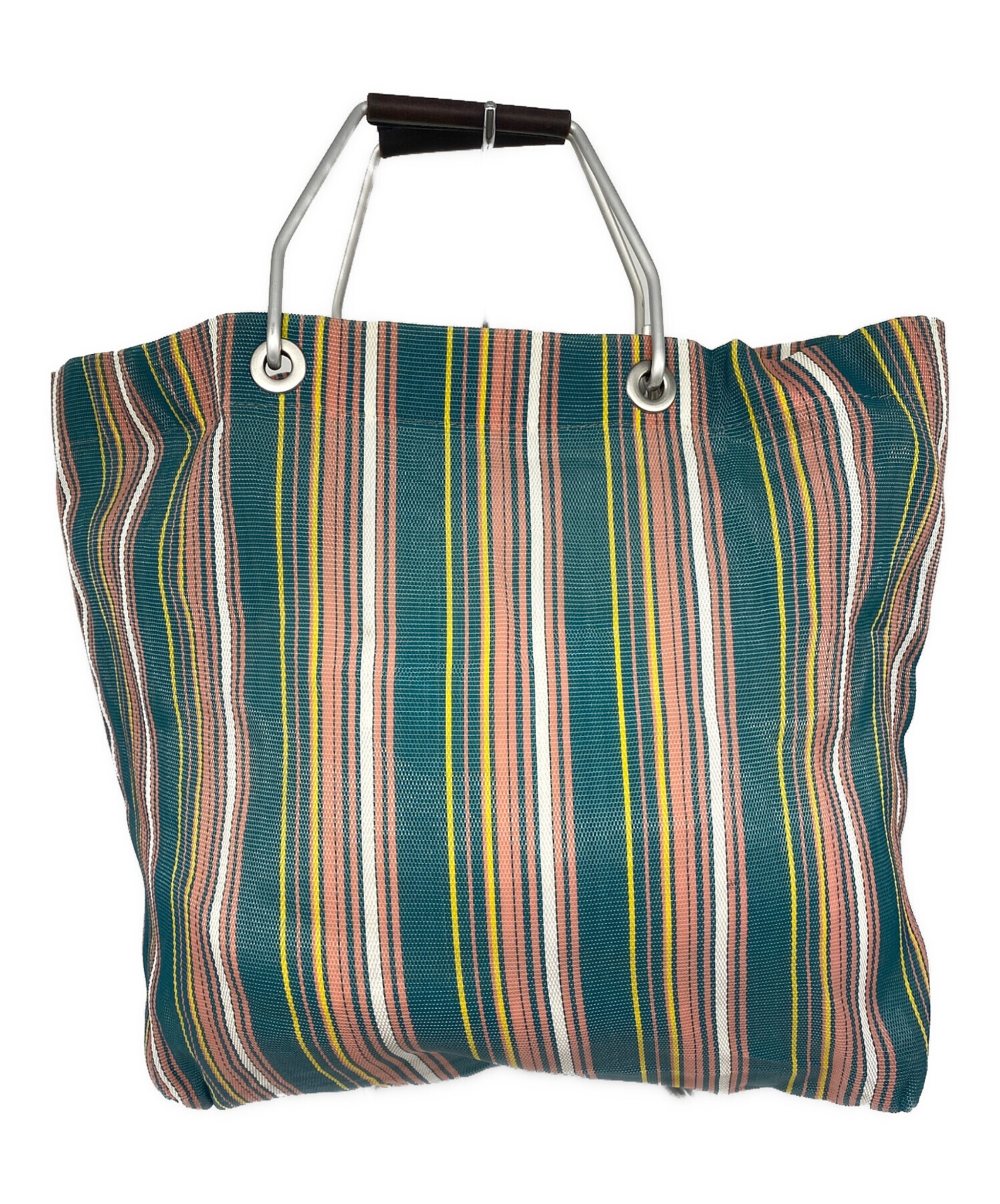 【未使用】MARNI MARKET STRIPE トートバッグ カフェバッグ 中古・古着通販】MARNI (マルニ) フラワーカフェ MARKET STRIPE BAG