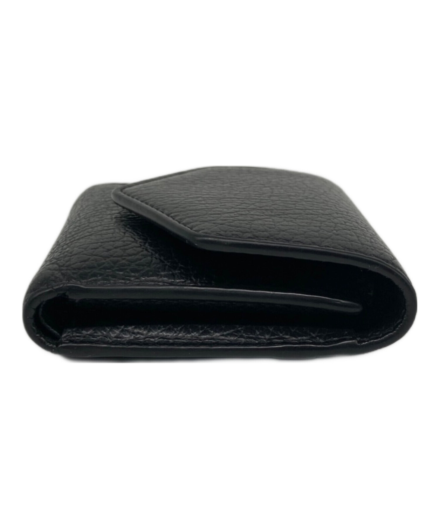 Maison Margiela 11 メゾンマルジェラ イタリア製 ENVELOPE WALLET 3つ折り財布 小銭入れ付き S56UI0136 P0399 Black(T8013) マルタン レザーウォレット ユニセックス【中古】【Maison Margiela 11】 Maison Margiela（メゾンマルジェラ） 11 S56UI0136 P0399 T8013