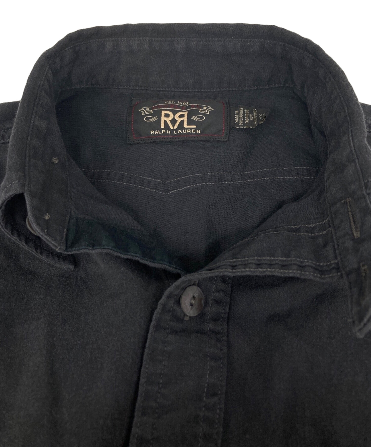 中古・古着通販】RRL (ダブルアールエル) レギュラーカラーシャツ