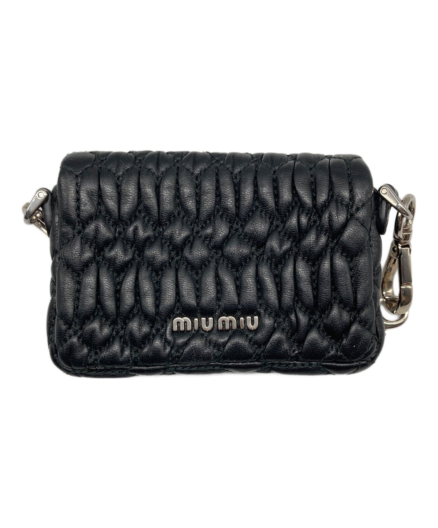 中古・古着通販】MIU MIU (ミュウミュウ) NAPPACRYSTAL マイクロミニ