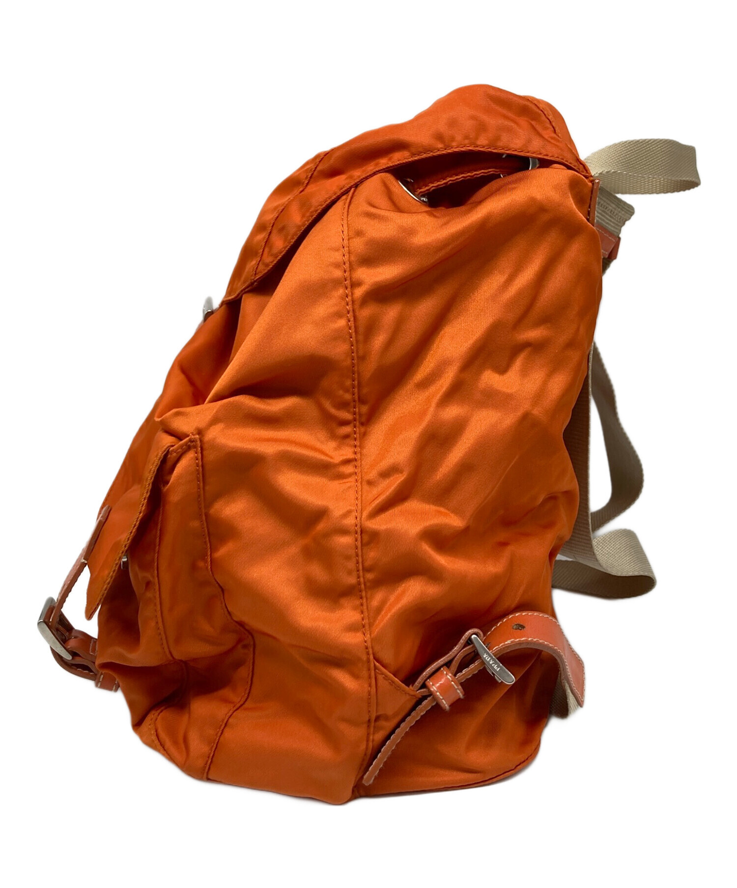 中古・古着通販】PRADA (プラダ) ナイロンリュック オレンジ｜ブランド