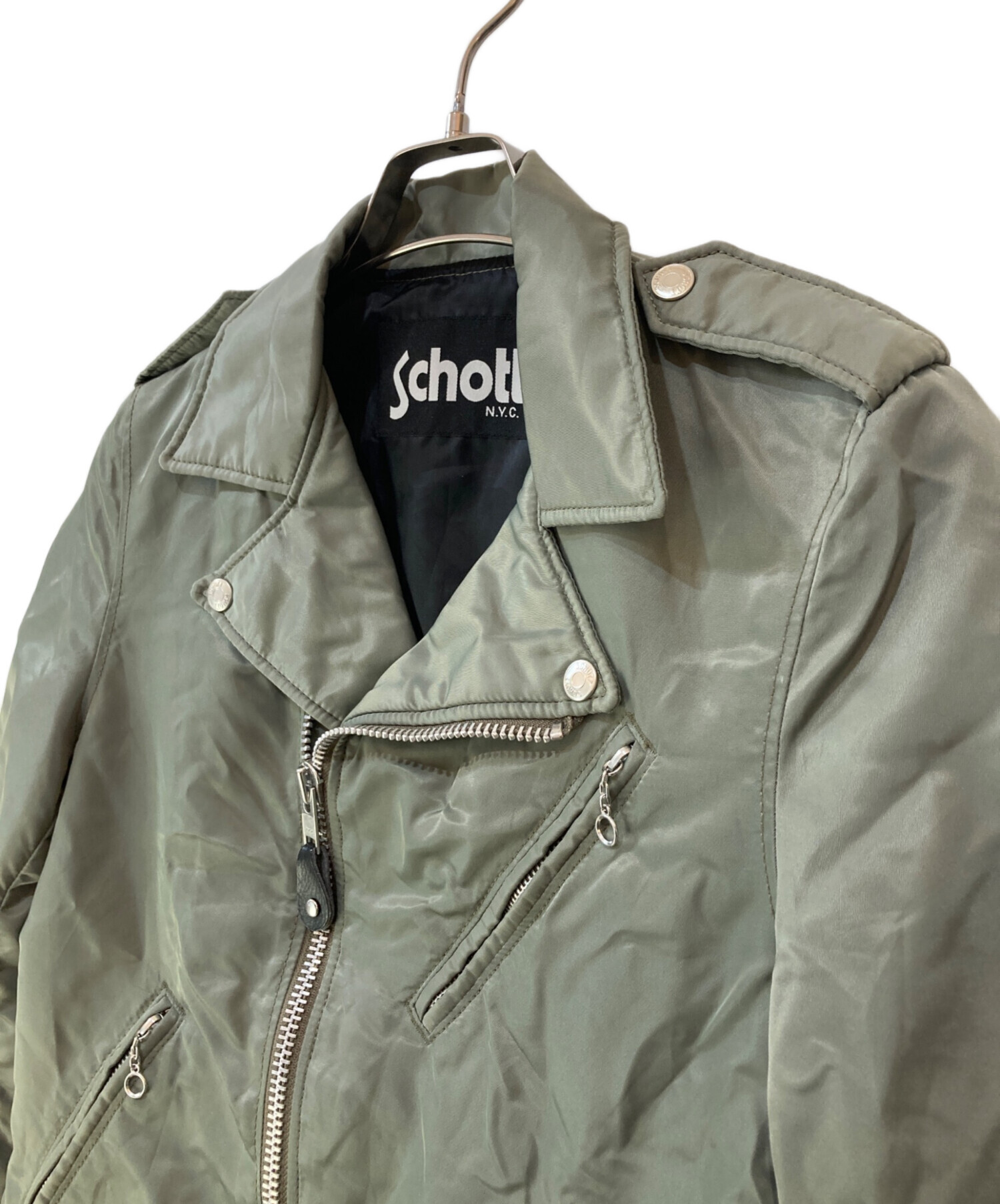 中古・古着通販】Schott (ショット) ナイロンダブルライダース
