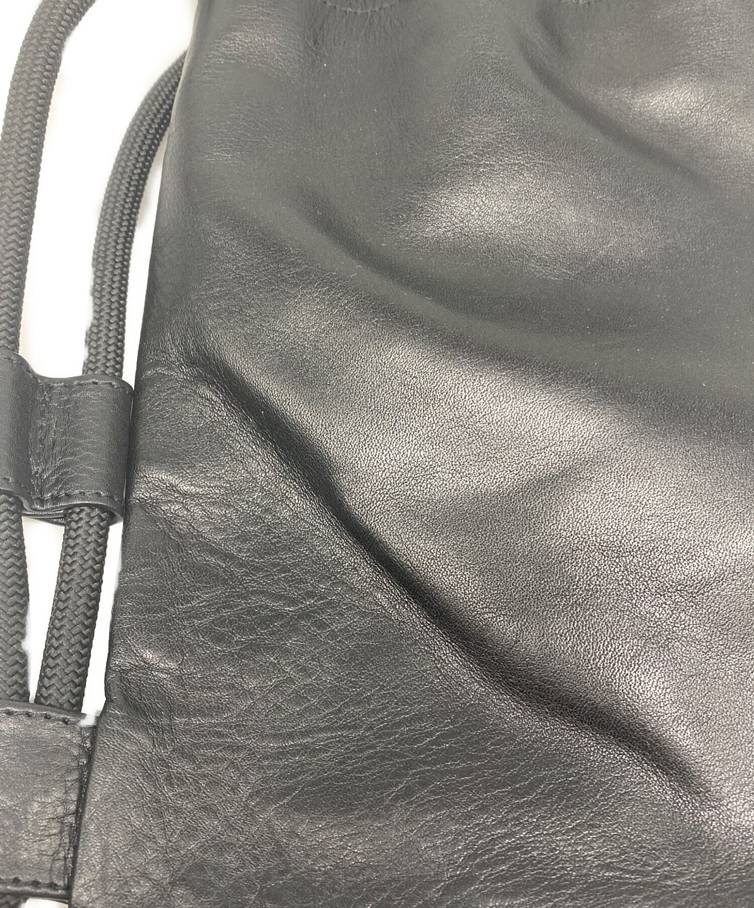 中古・古着通販】NOMADIS (ノマディス) CREW PRT レザー巾着ショルダー