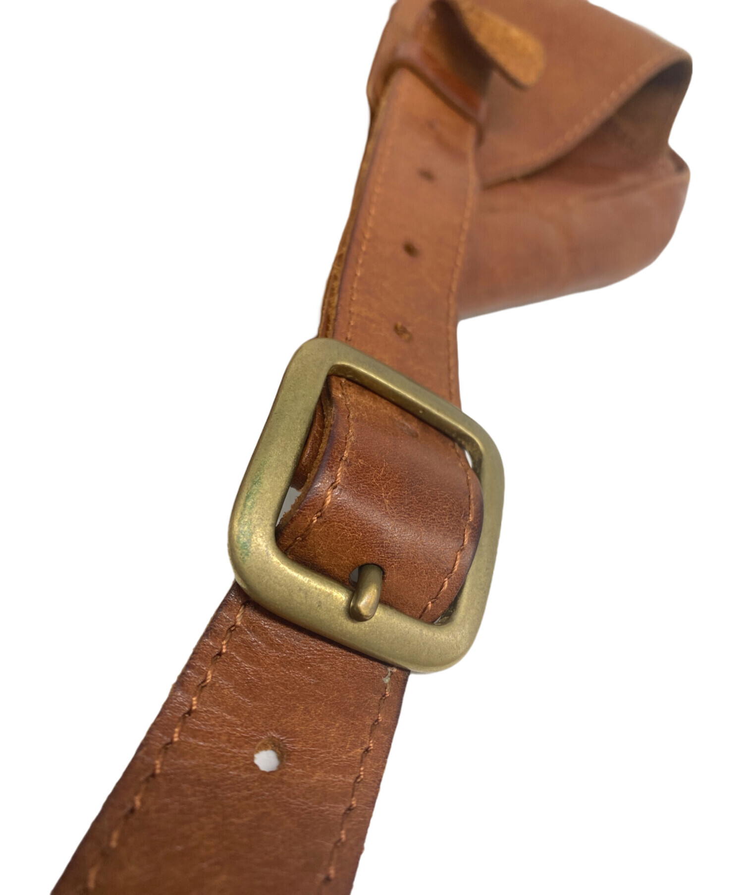 中古・古着通販】RYU (リュウ) SQUARE BODY BAG レザーボディバッグ