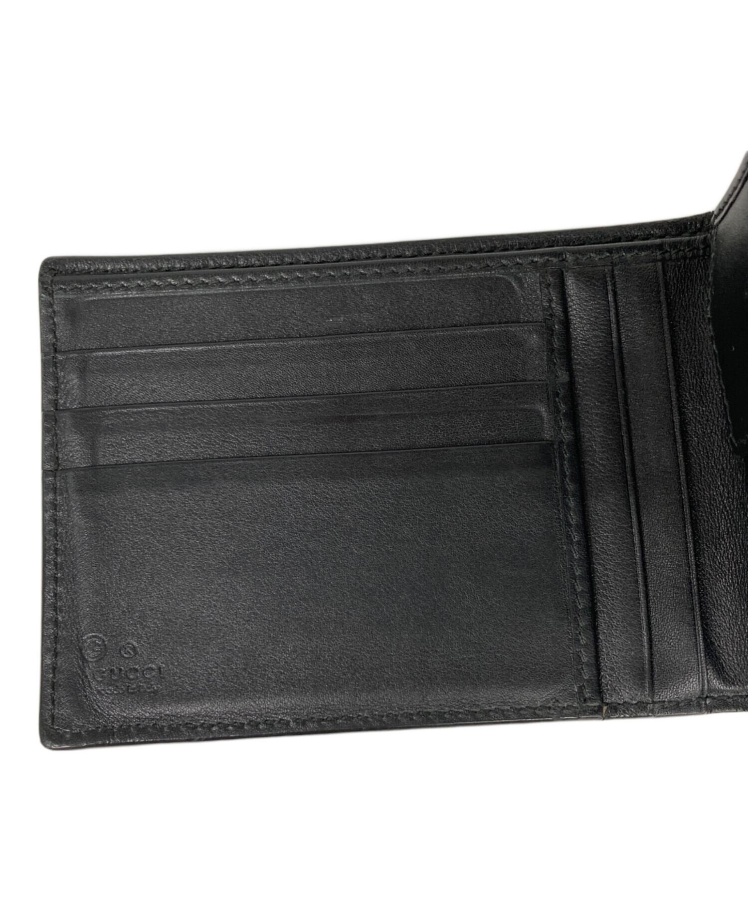 中古・古着通販】GUCCI (グッチ) マイクログッチシマ 2つ折り財布