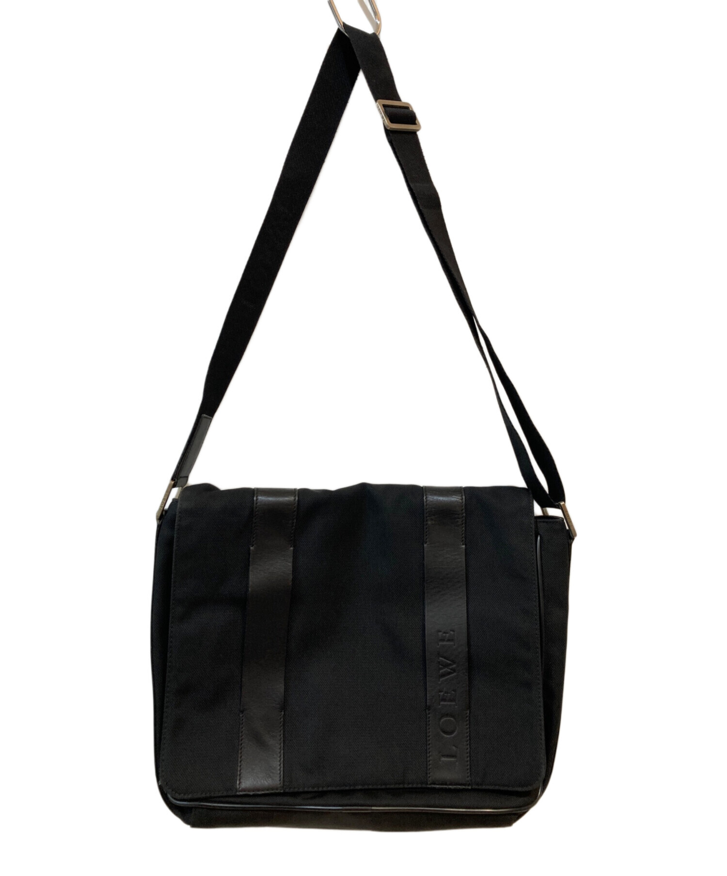 中古・古着通販】LOEWE (ロエベ) メッセンジャーバッグ ブラック