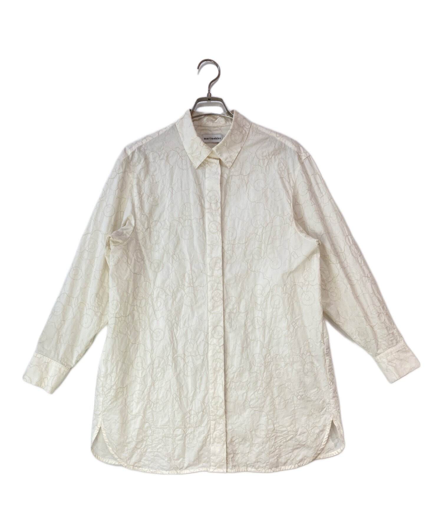 中古・古着通販】marimekko (マリメッコ) ウニッコ刺繍コットンシャツ