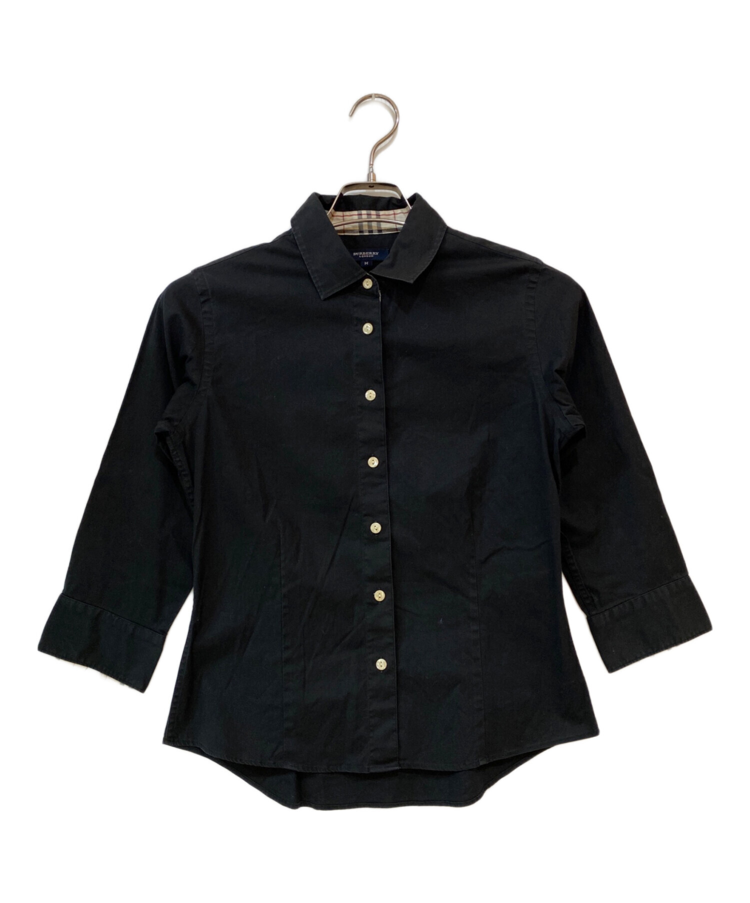 極美品　BURBERRY BLUE LABEL レディースシャツ　ブラック 中古・古着通販】BURBERRY BLUE LABEL (バーバリー ブルー レーベル