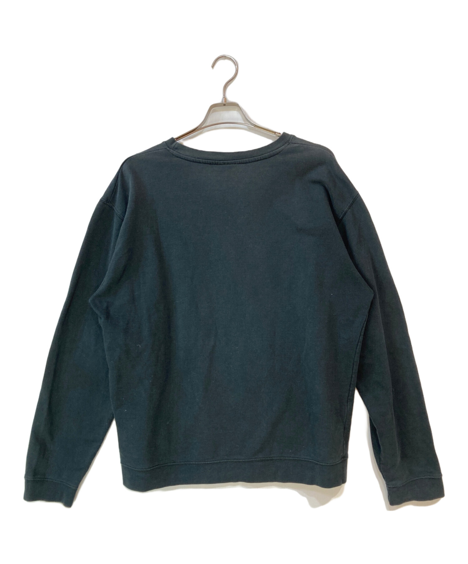 中古・古着通販】stussy (ステューシー) プリントスウェット ブラック 