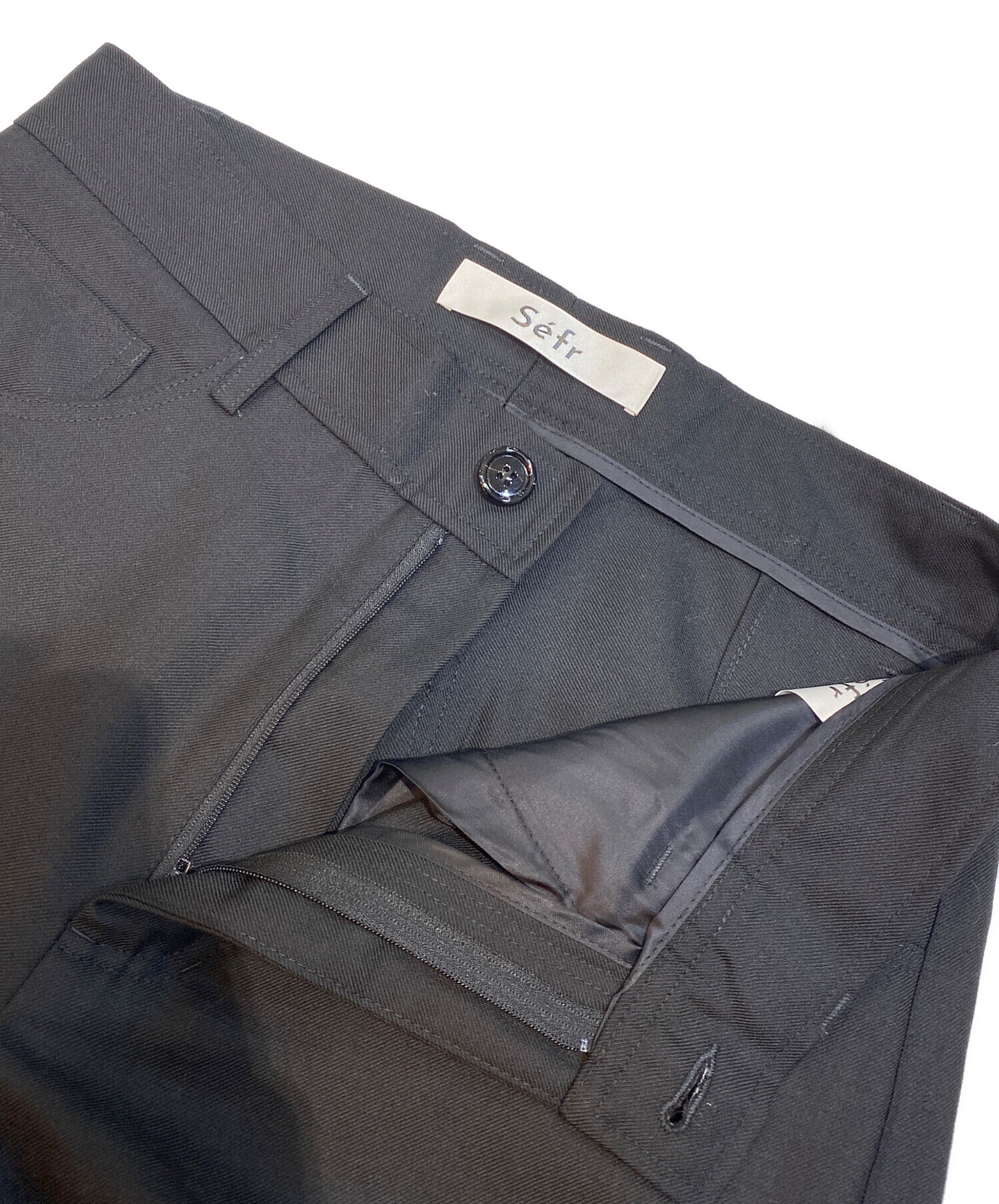 中古・古着通販】Sefr (セファ) JIRO TROUSER スラックス ブラック