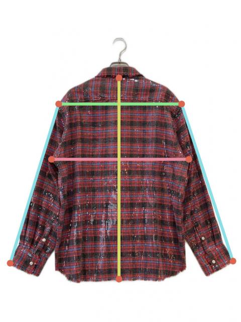 中古・古着通販】AFB (エーエフビー) SPANGLE SHIRTS レッド サイズ:M