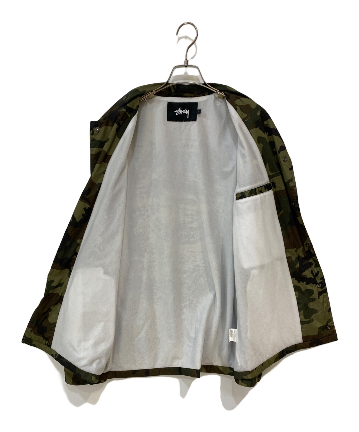 中古・古着通販】stussy (ステューシー) カモフラ柄 サークルロゴ