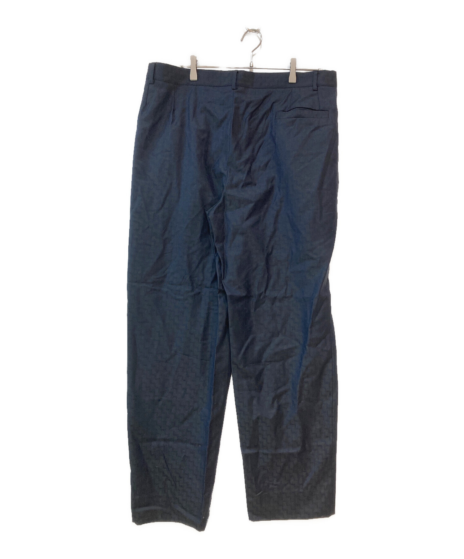 OLD VERSACE ヴェルサーチ タックワイドパンツ ネイビー 古着 中古・古着通販】GIANNI VERSACE (ジャンニ・ヴェルサーチ) ダブル