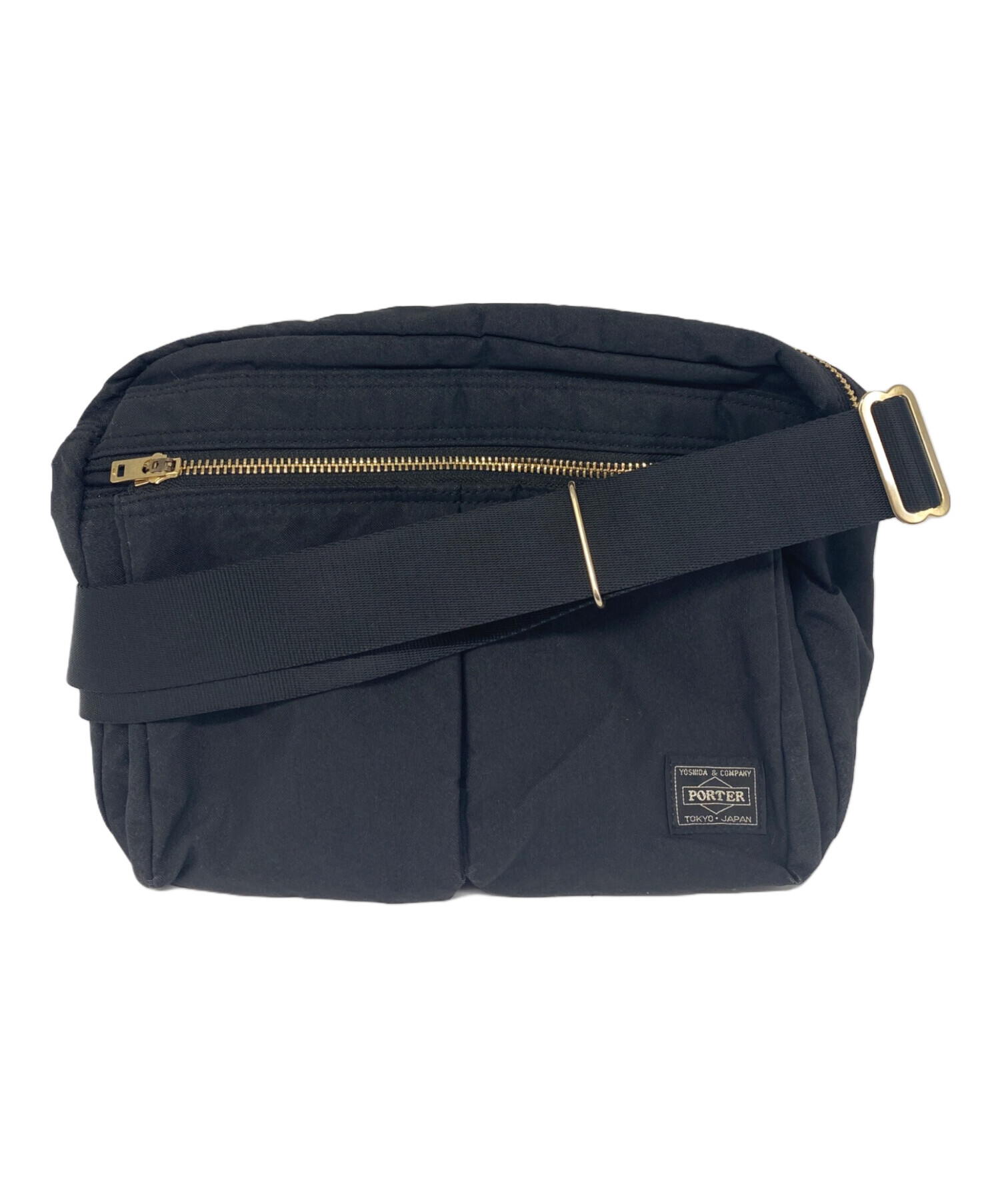 中古・古着通販】PORTER (ポーター) DRAFT SHOULDER BAG(S) ブラック
