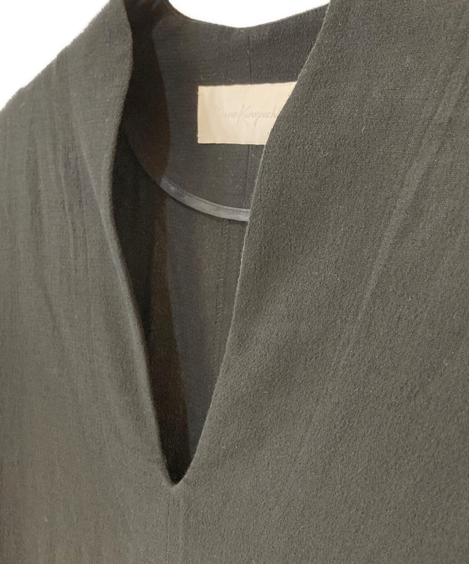 中古・古着通販】Mame Kurogouchi (マメクロゴウチ) Crepe Deep V-Neck
