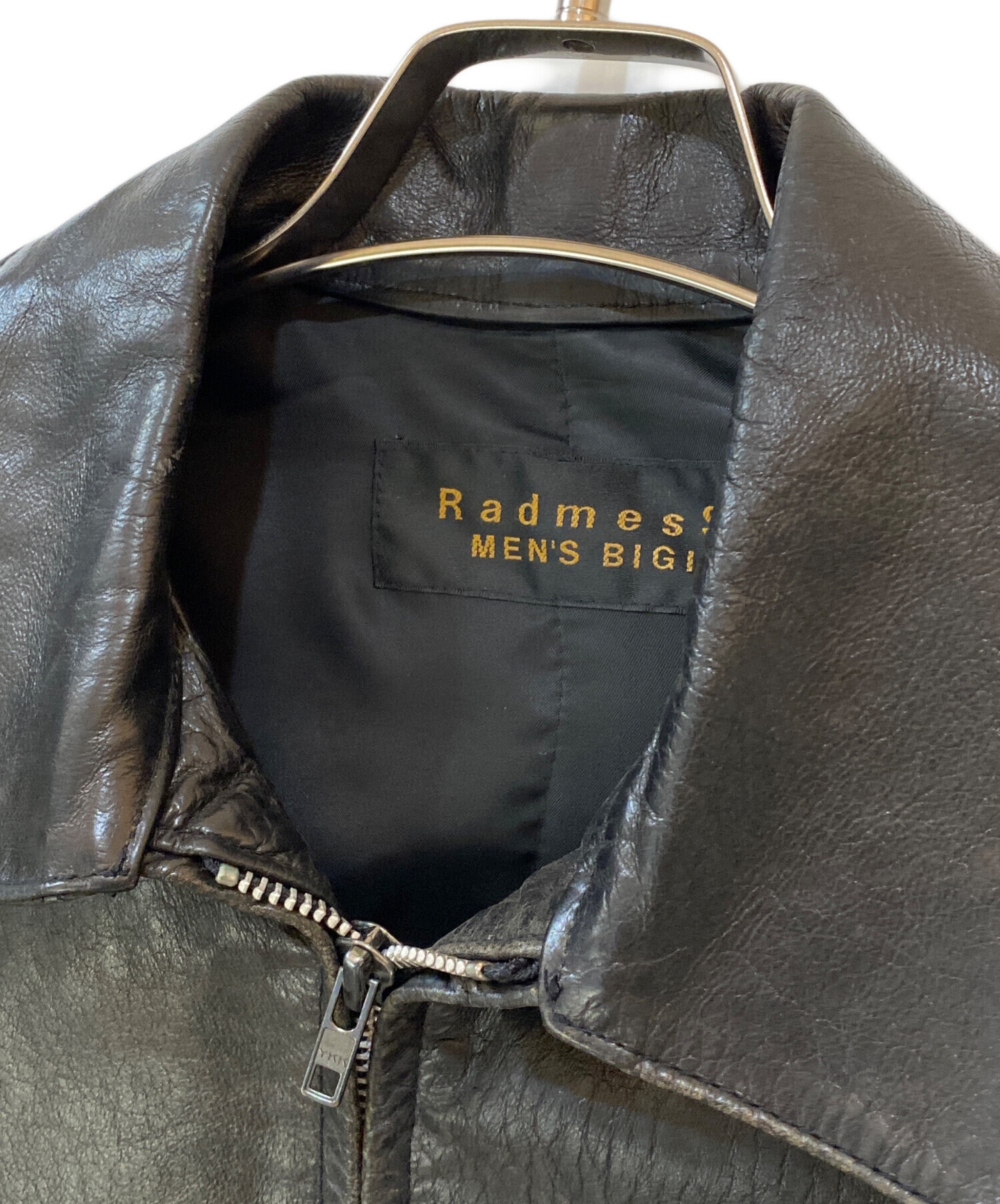 Radmess MEN'S BIGI オリーブグリーン レザージャケット 中古・古着通販】RadmesS MEN'S BIGI (ラッドメス メンズビギ