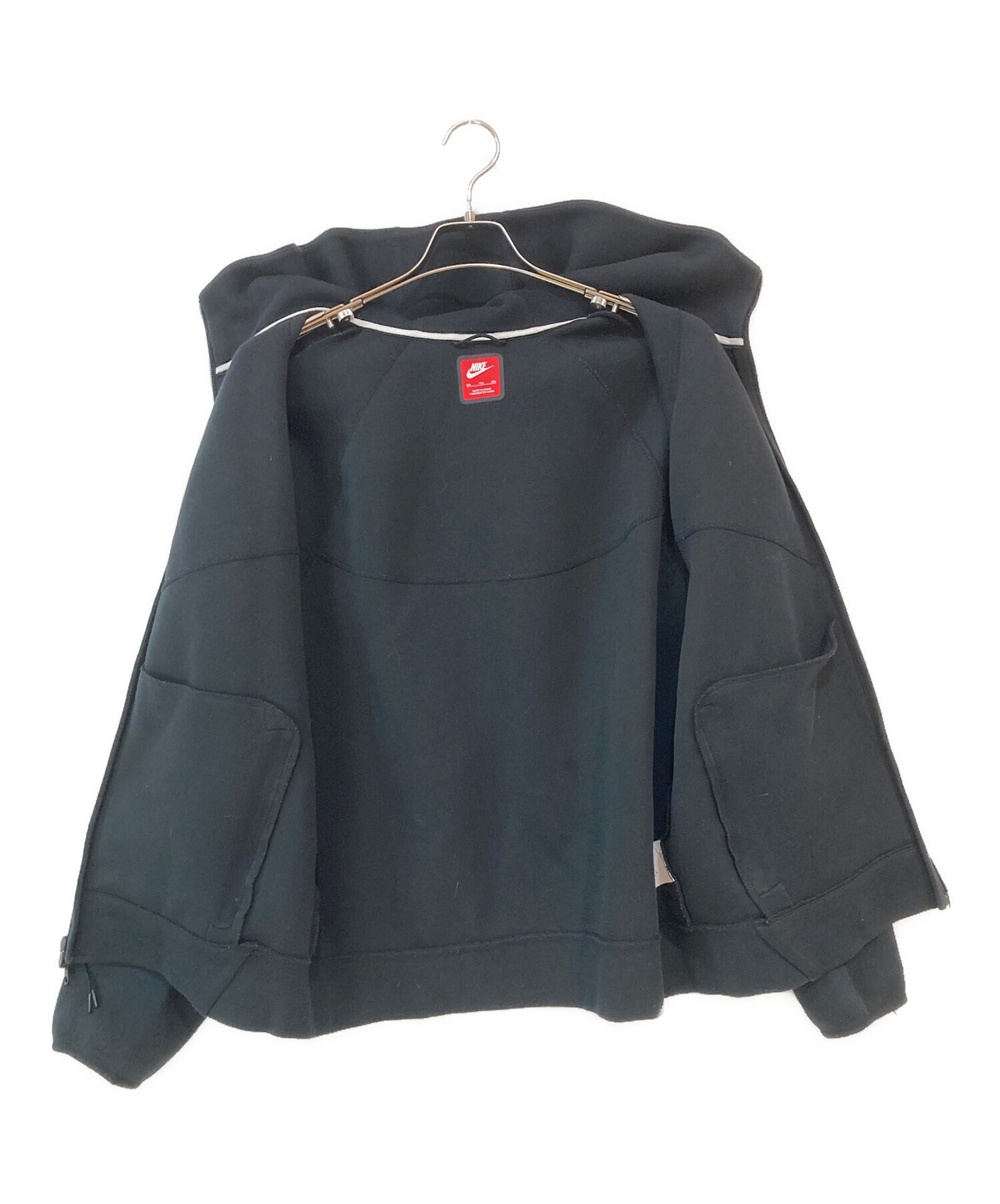 中古・古着通販】NIKE (ナイキ) TECH FLC FZ HOODIE ブラック サイズ 