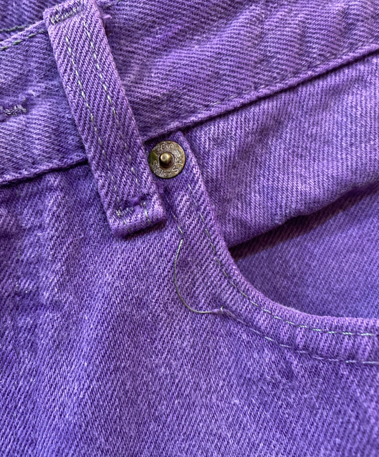 中古・古着通販】LEVI'S (リーバイス) デニムパンツ パープル サイズ