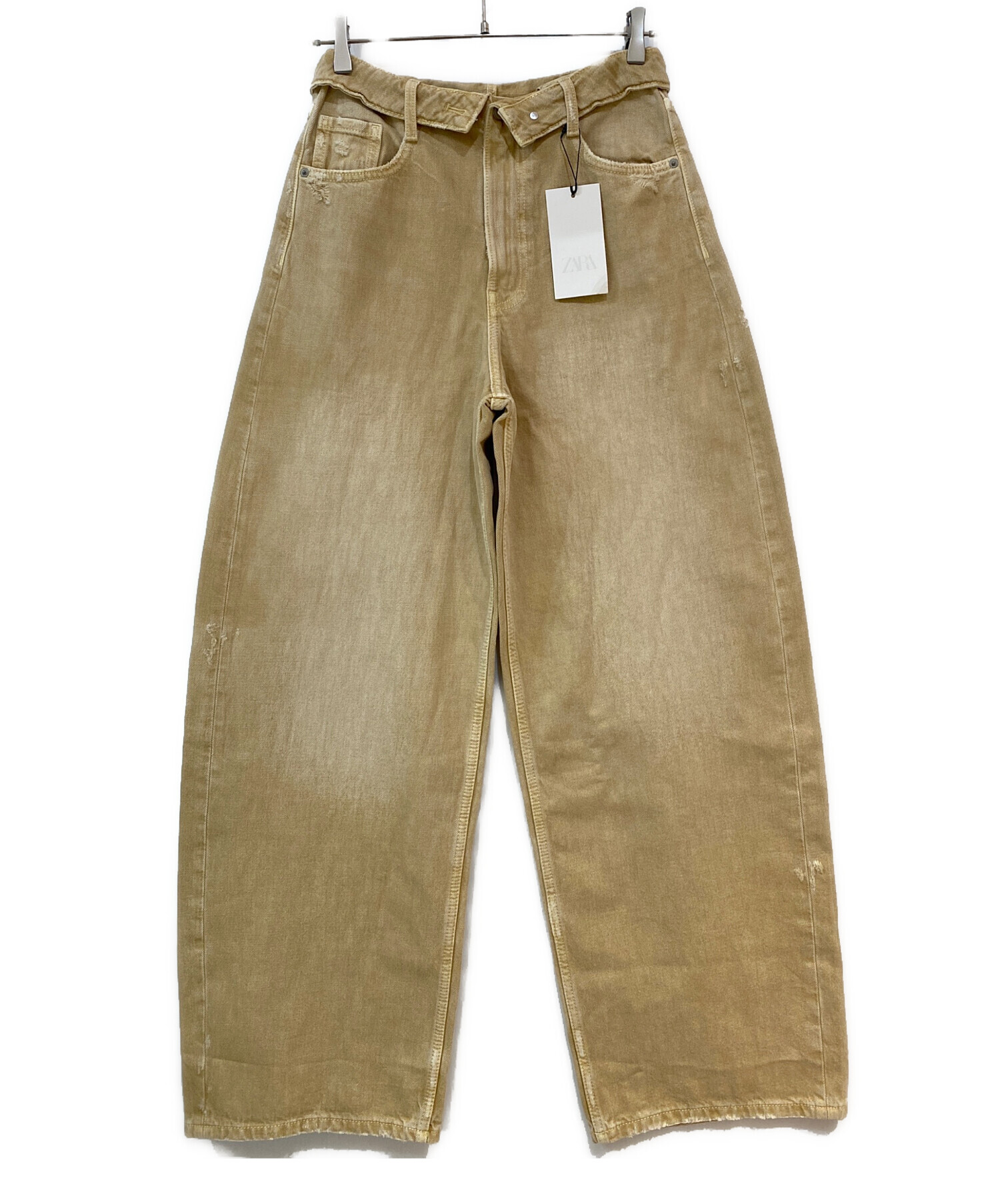 中古・古着通販】ZARA (ザラ) TRF ミッドライズ折り返しウエストデニム