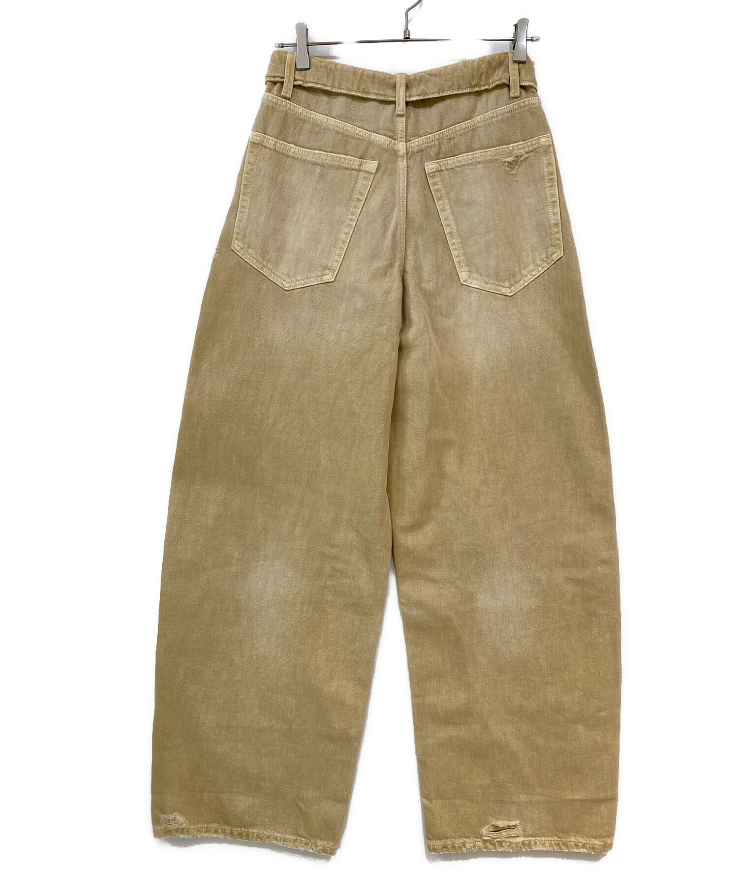 中古・古着通販】ZARA (ザラ) TRF ミッドライズ折り返しウエストデニム