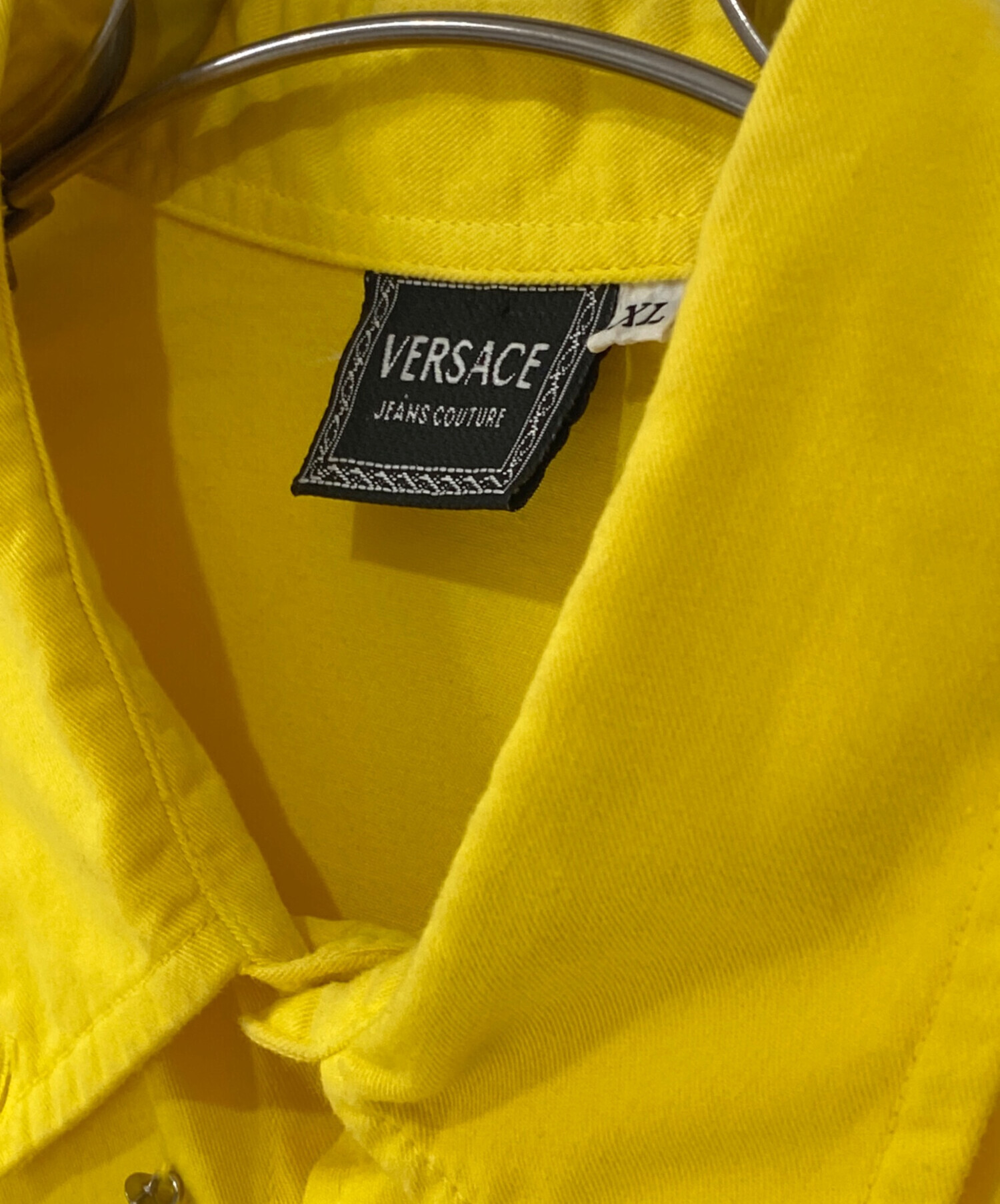【希少】Versace Jeans ヴェルサーチジーンズ ボタンダウンシャツXL 中古・古着通販】VERSACE JEANS COUTURE (ヴェルサーチ ジーンズ
