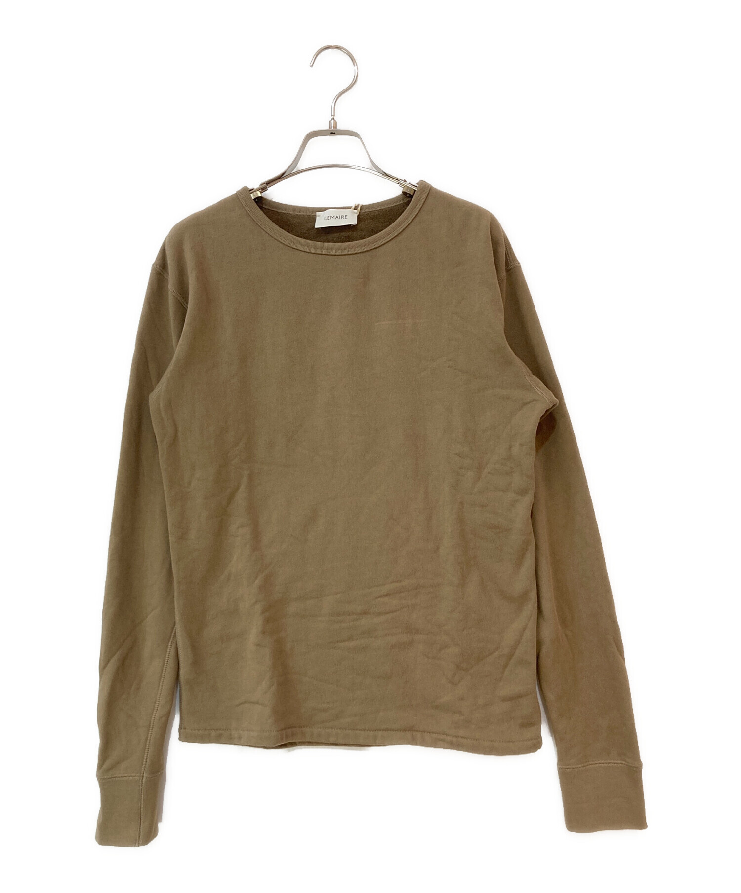 LEMAIRE ルメール Tシャツ・カットソー M ベージュ 【古着】【中古】【送料無料】 LEMAIRE（ルメール）Tシャツ・カットソー ベージュ サイズ:S メンズ