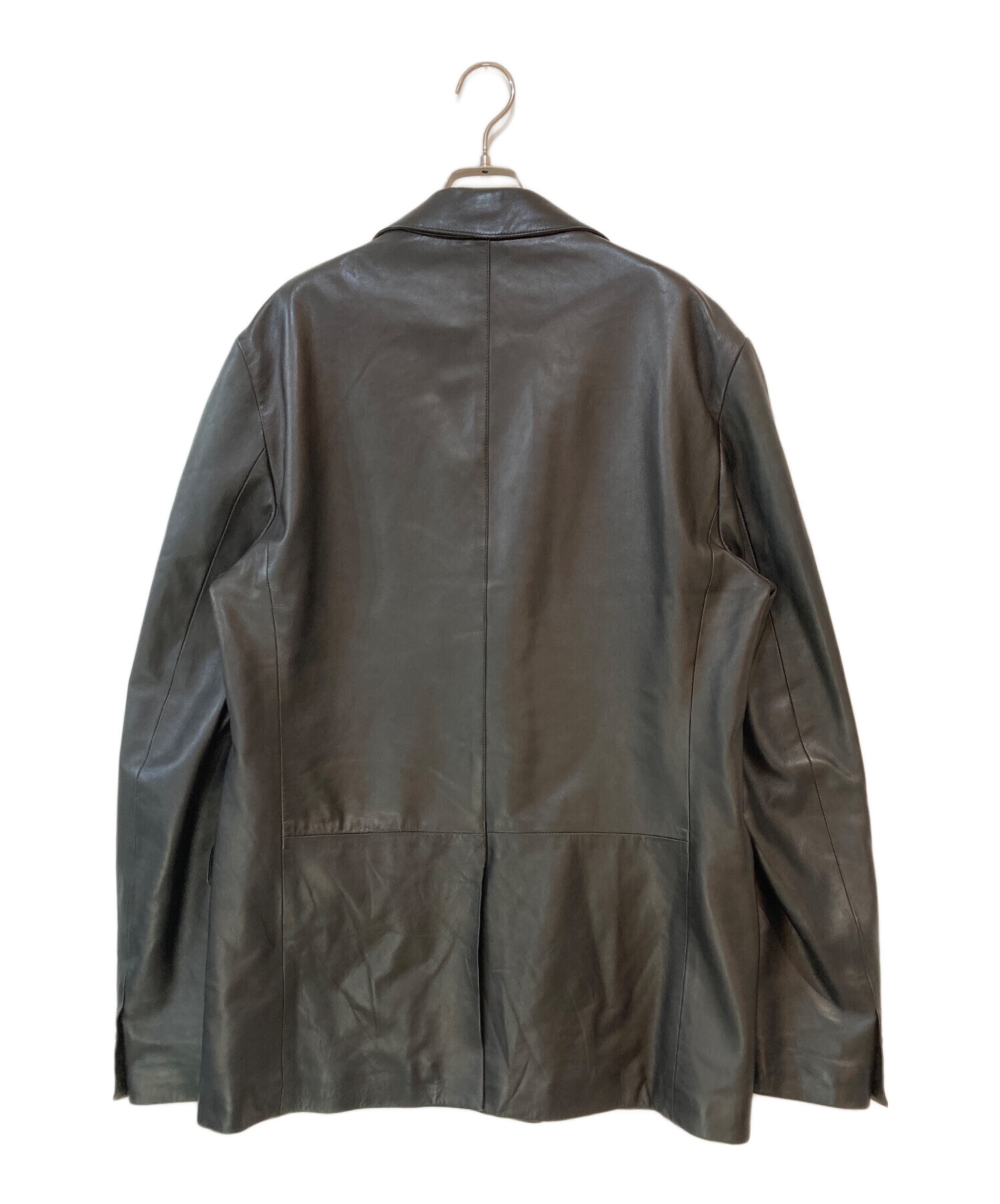 中古・古着通販】RUFFO (ルッフォ) レザーテーラードジャケット 