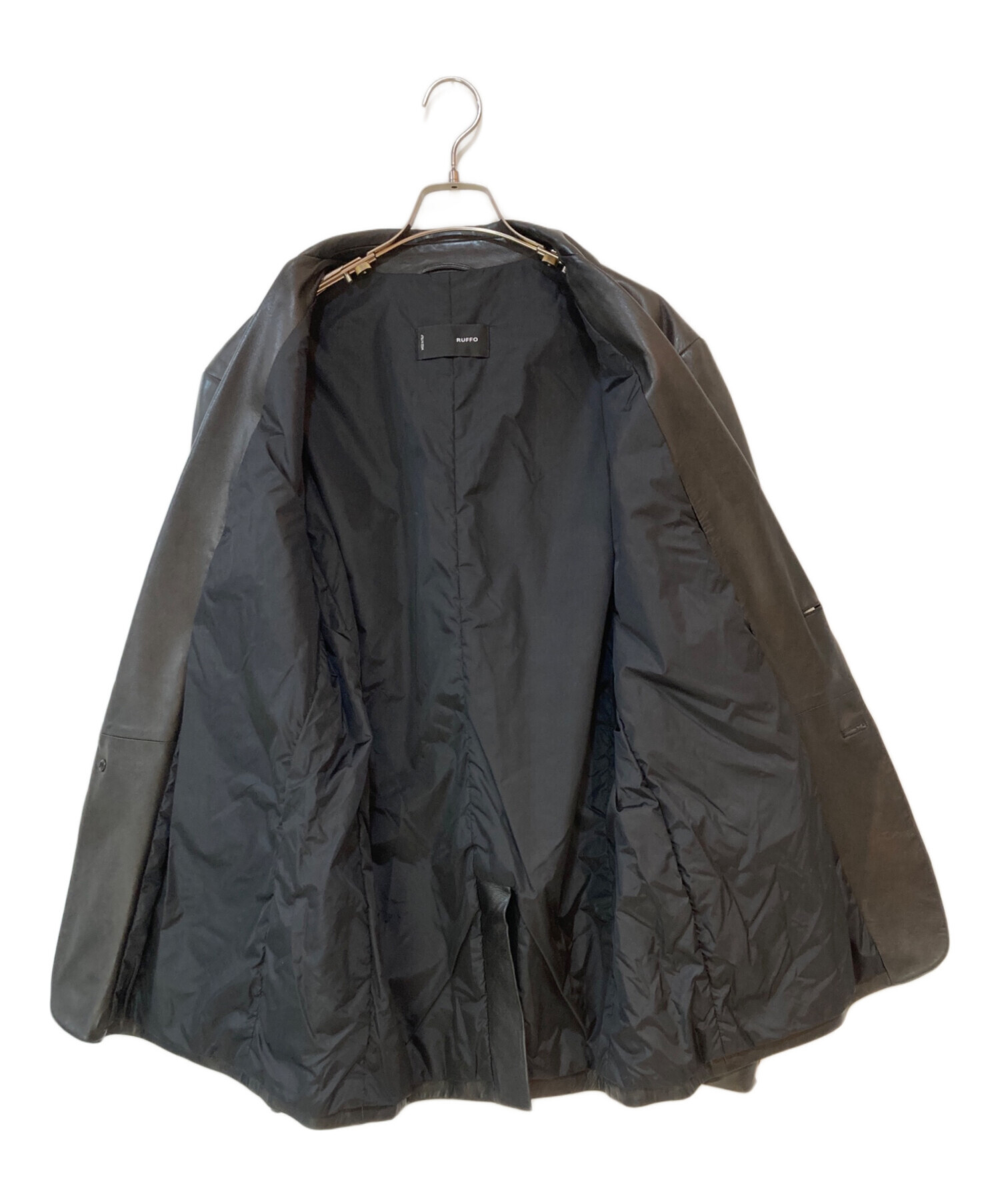 中古・古着通販】RUFFO (ルッフォ) レザーテーラードジャケット