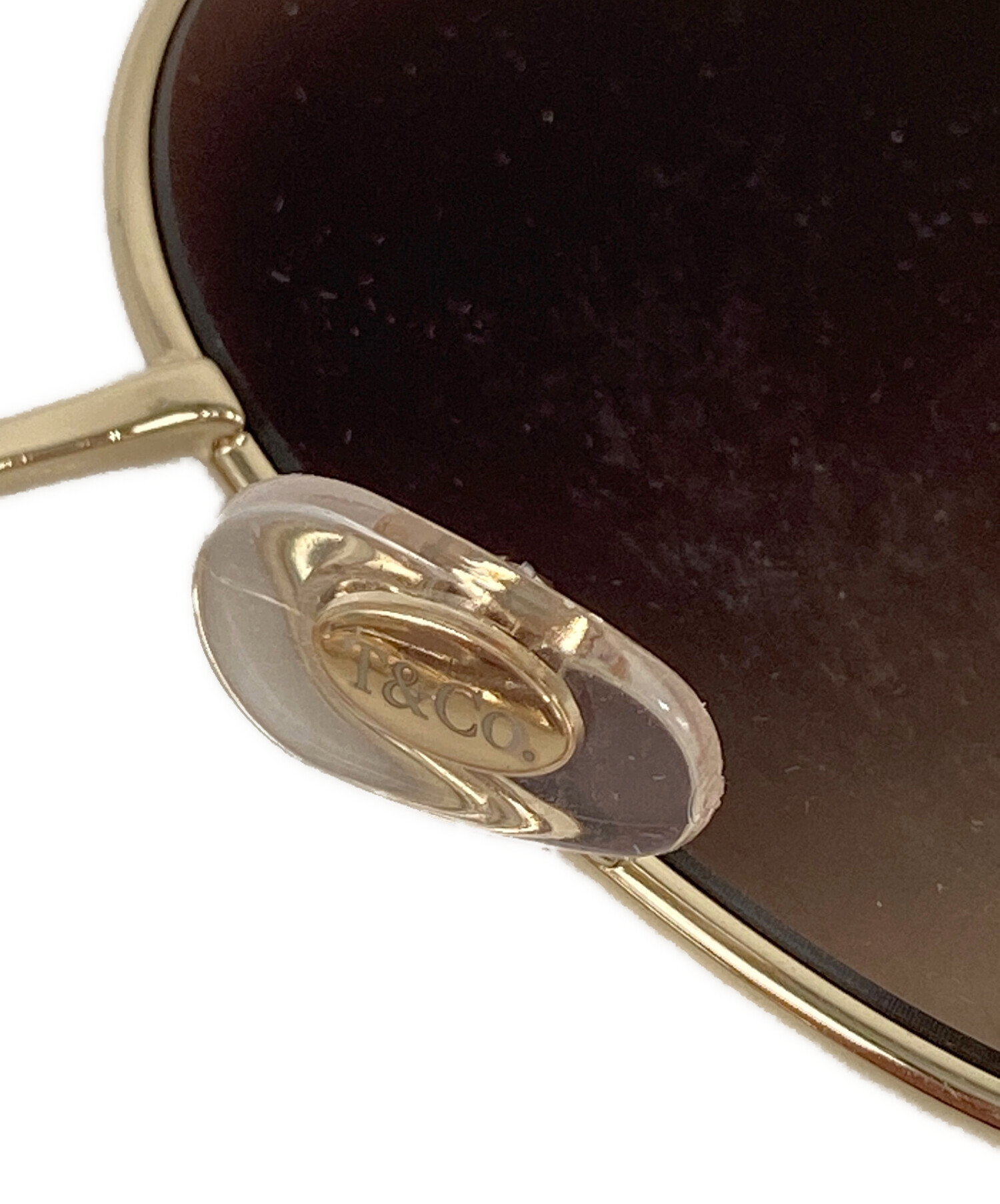 TIFFANY &amp; CO. ティファニー サングラス  茶 【古着】【中古】【送料無料】 中古・古着通販】TIFFANY & Co. (ティファニー) ハードウェアモチーフ