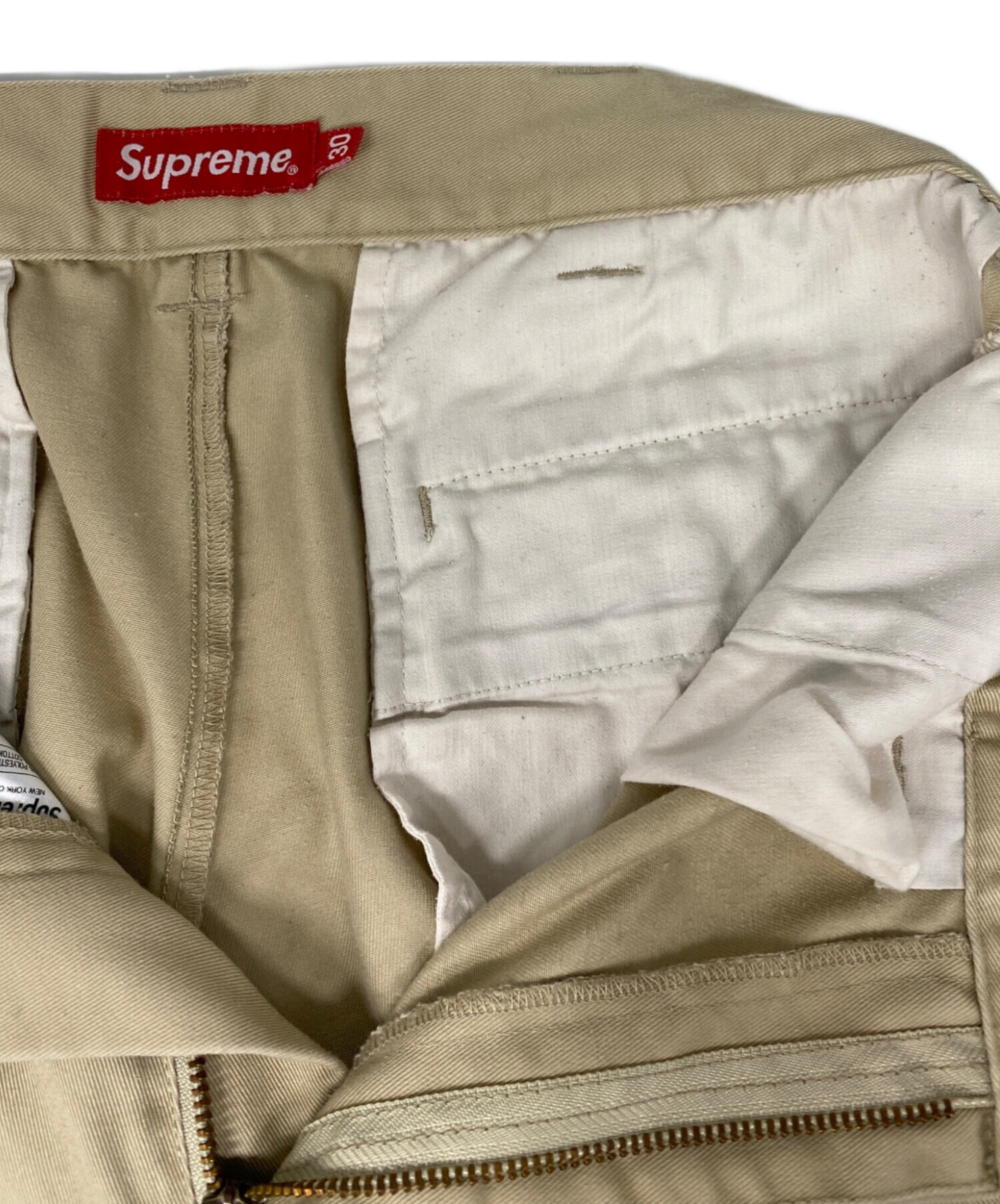 中古・古着通販】SUPREME (シュプリーム) Work Pant ベージュ サイズ