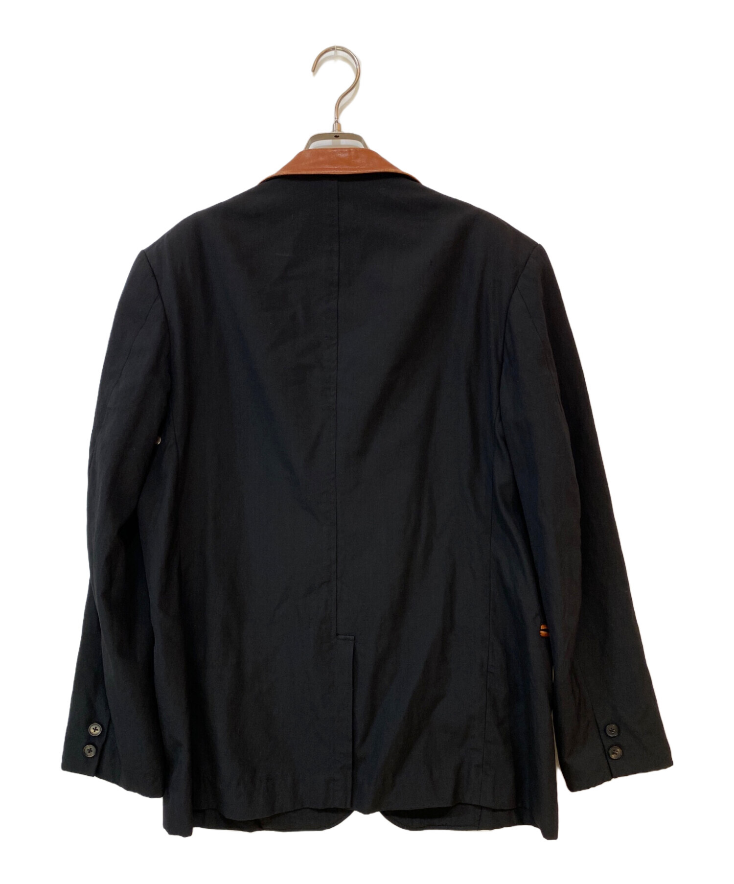 中古・古着通販】Y's for men (ワイズフォーメン) 襟レザー3B