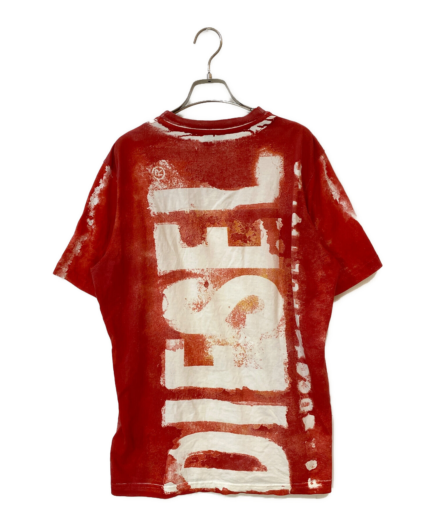 LAST Tシャツ 赤い衣装 デザイン 中古・古着通販】DIESEL (ディーゼル) ロゴクルーネックTシャツ レッド