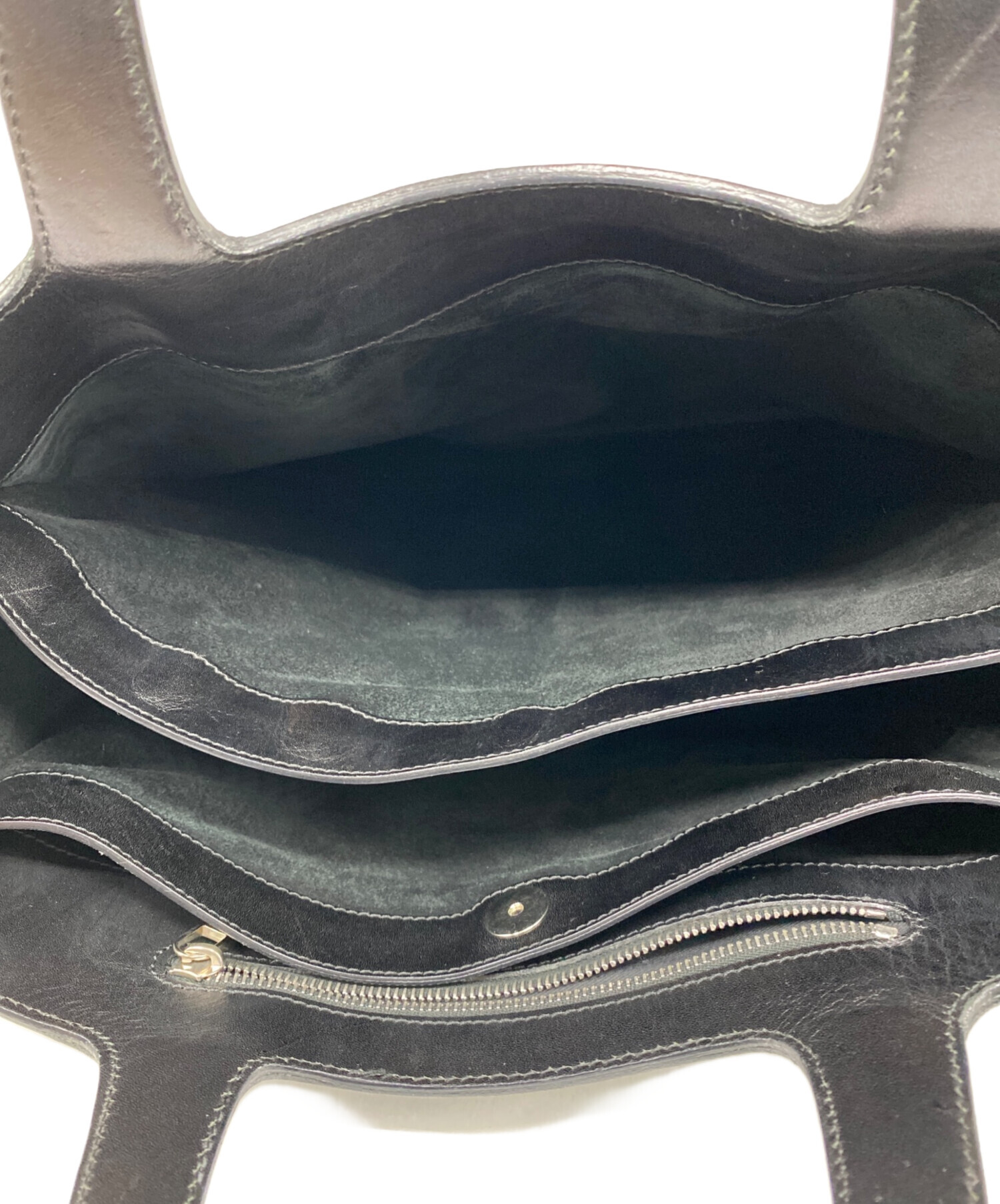 中古・古着通販】HIROFU (ヒロフ) Hロゴエンボス ハンドバッグ 