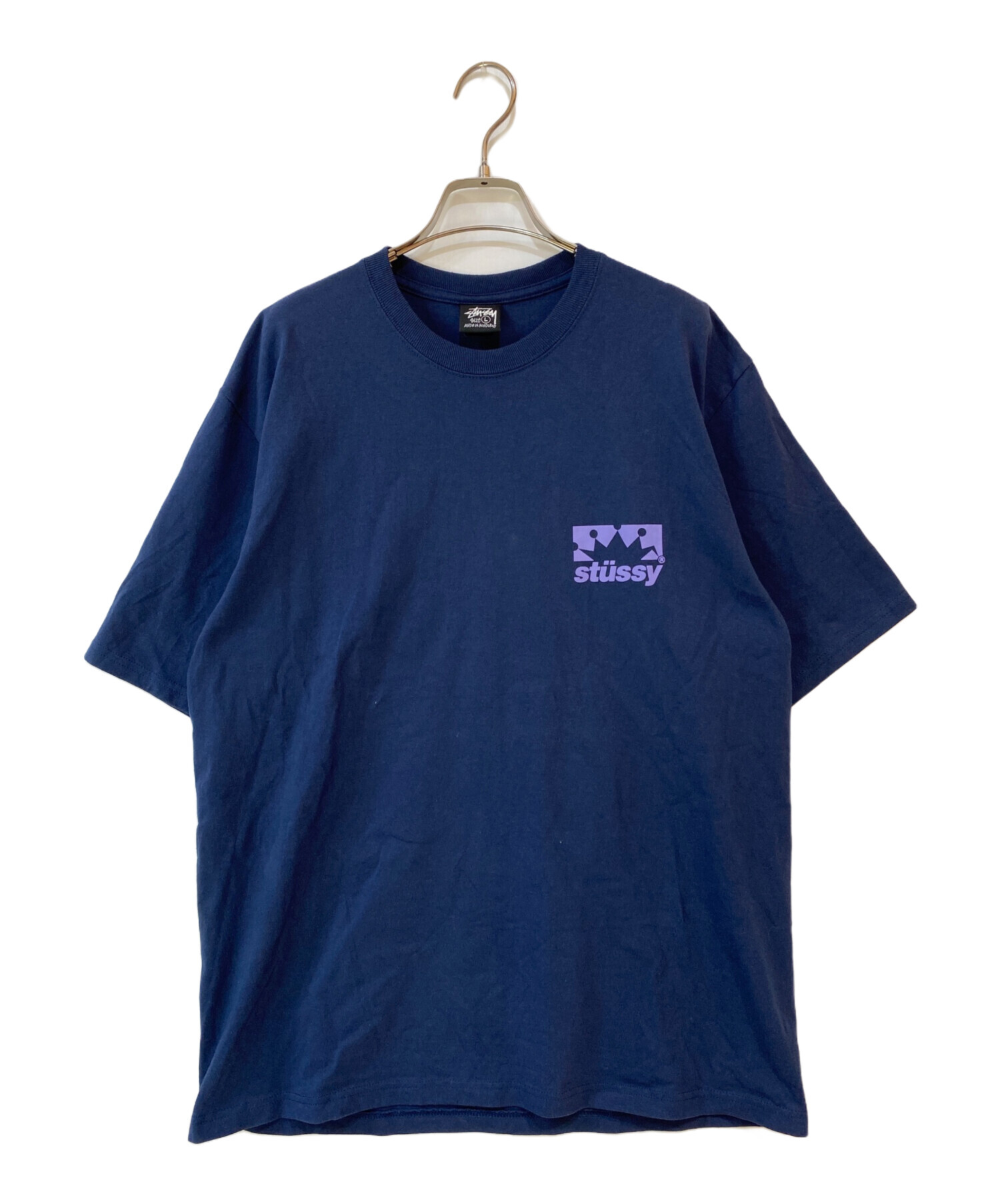 中古・古着通販】stussy (ステューシー) Box Crown Tee ネイビー