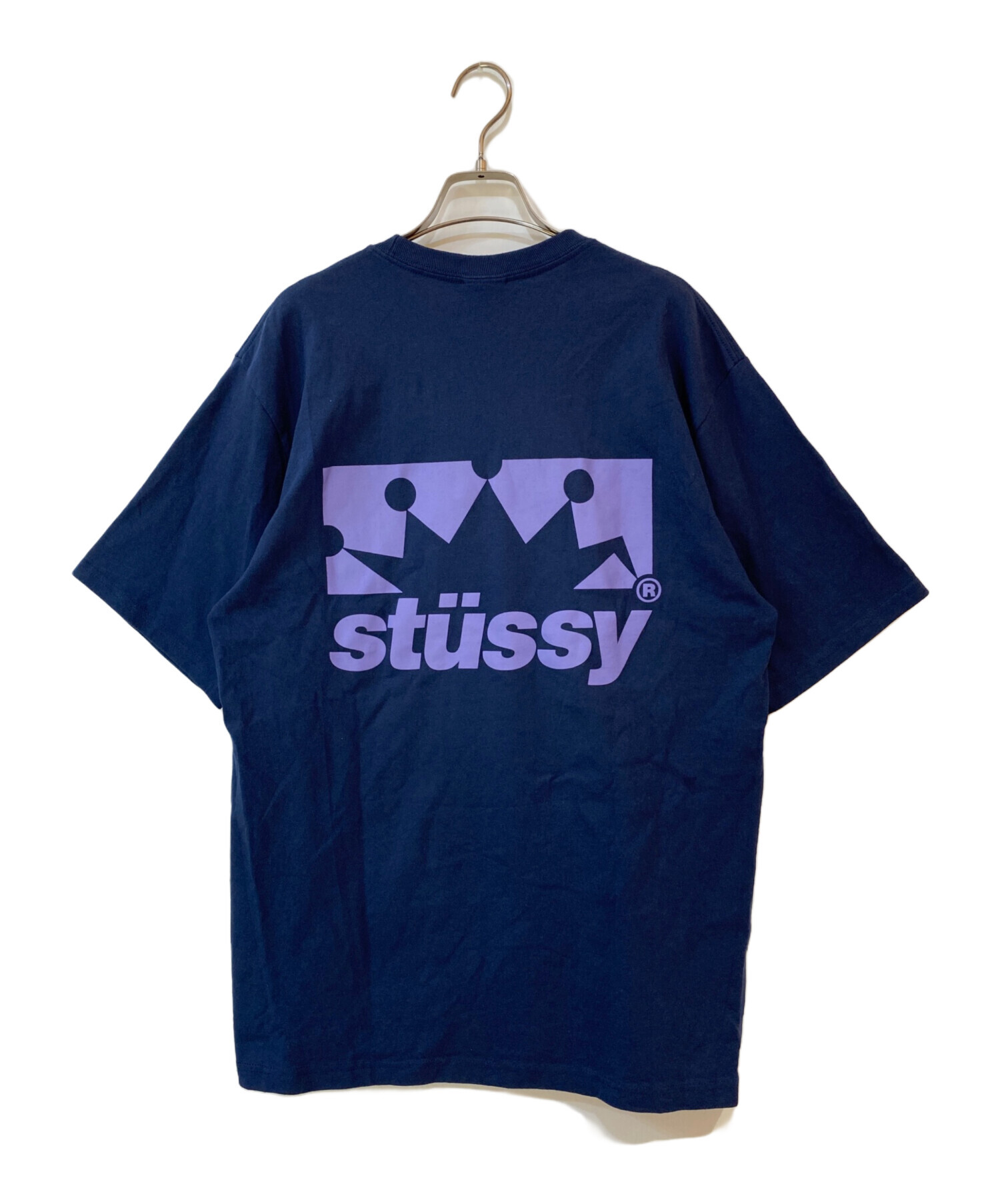 中古・古着通販】stussy (ステューシー) Box Crown Tee ネイビー