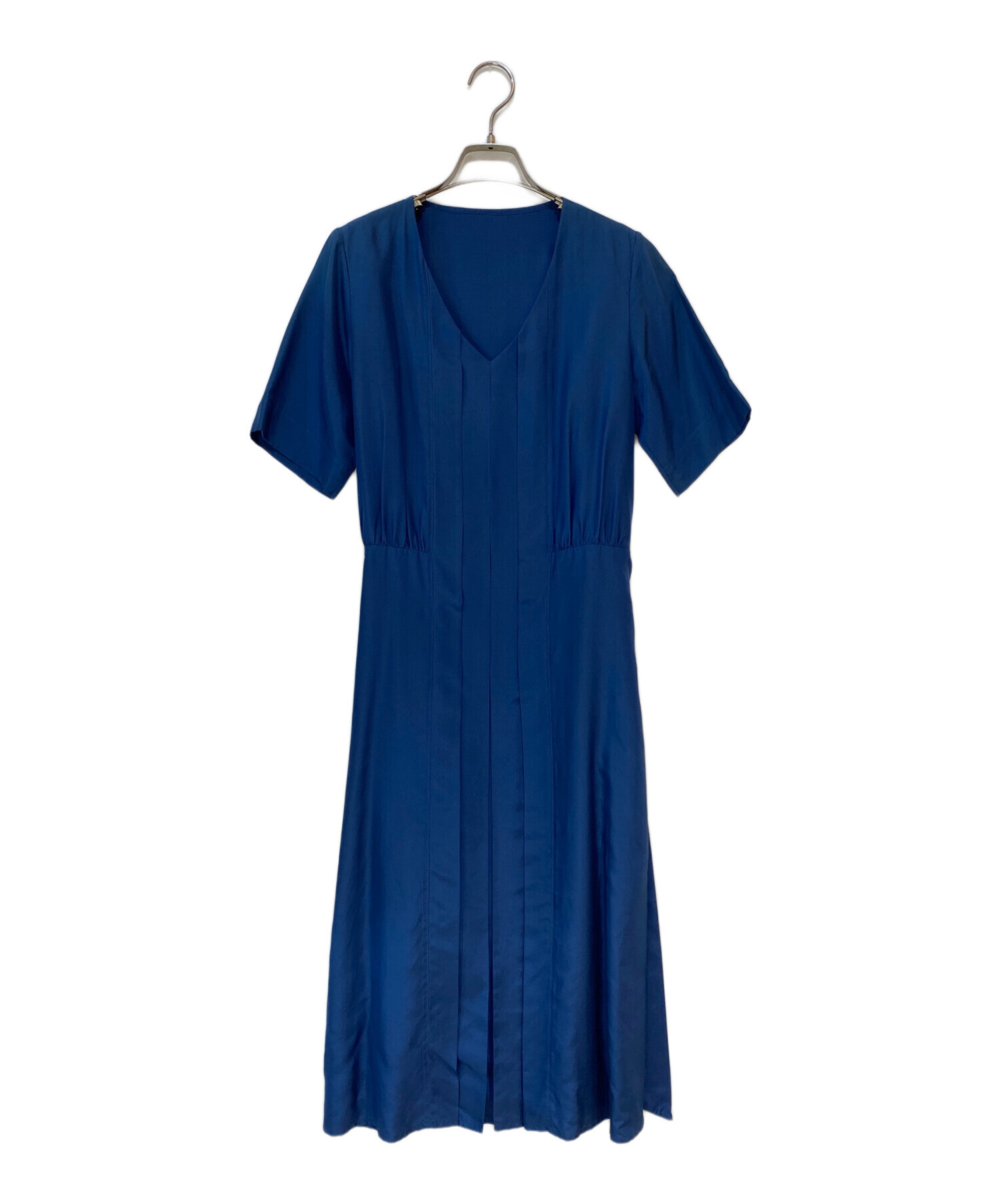【新品】2021SS マーガレット ハウエル ワンピース　紺 中古・古着通販】MARGARET HOWELL (マーガレットハウエル) 半袖