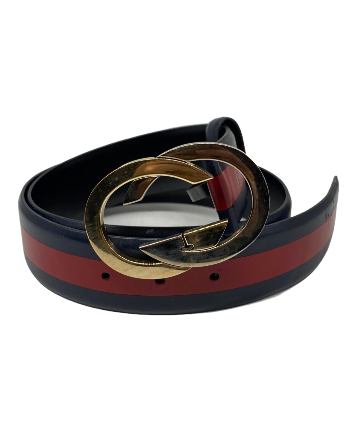 GUCCI ベルト 未使用品 中古・古着通販】GUCCI (グッチ) インターロッキングGGロゴベルト