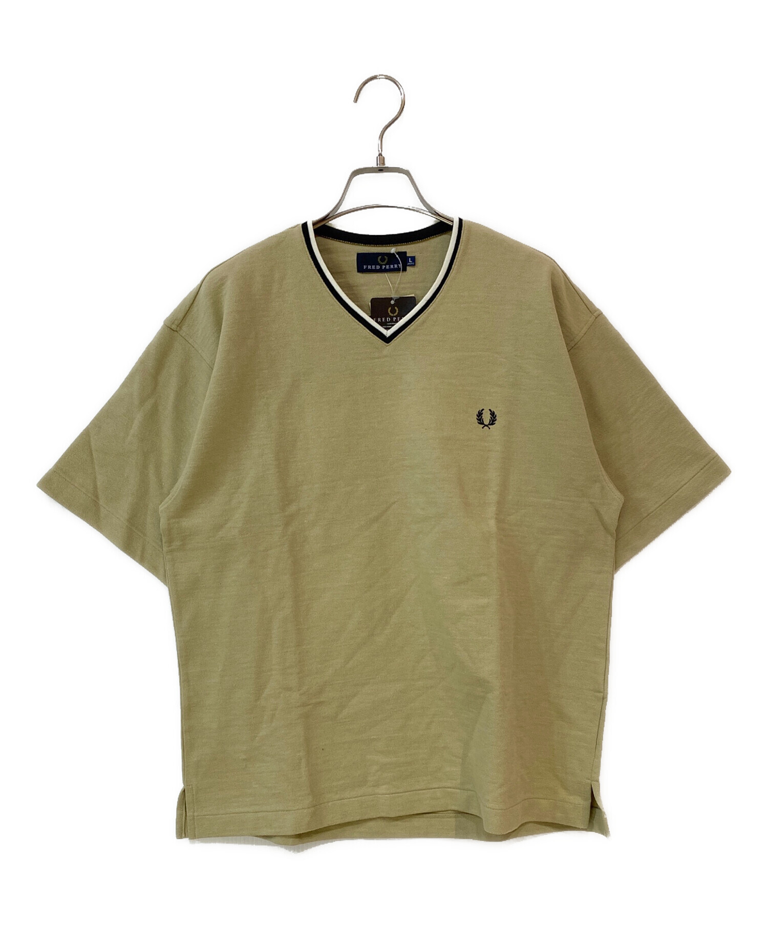 中古・古着通販】FRED PERRY (フレッドペリー) Vネックカットソー 