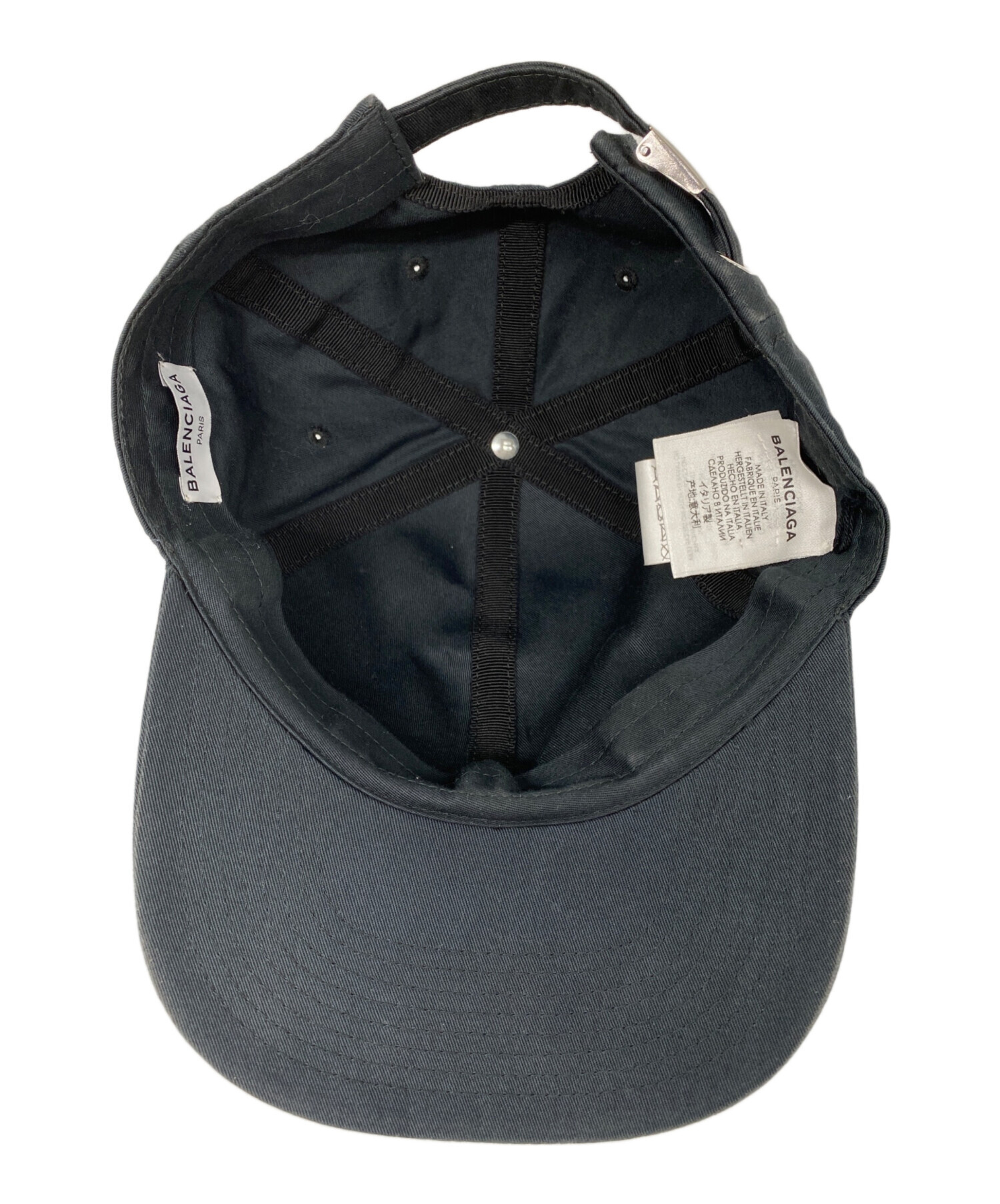 中古・古着通販】BALENCIAGA (バレンシアガ) ロゴ刺繍ベースボール
