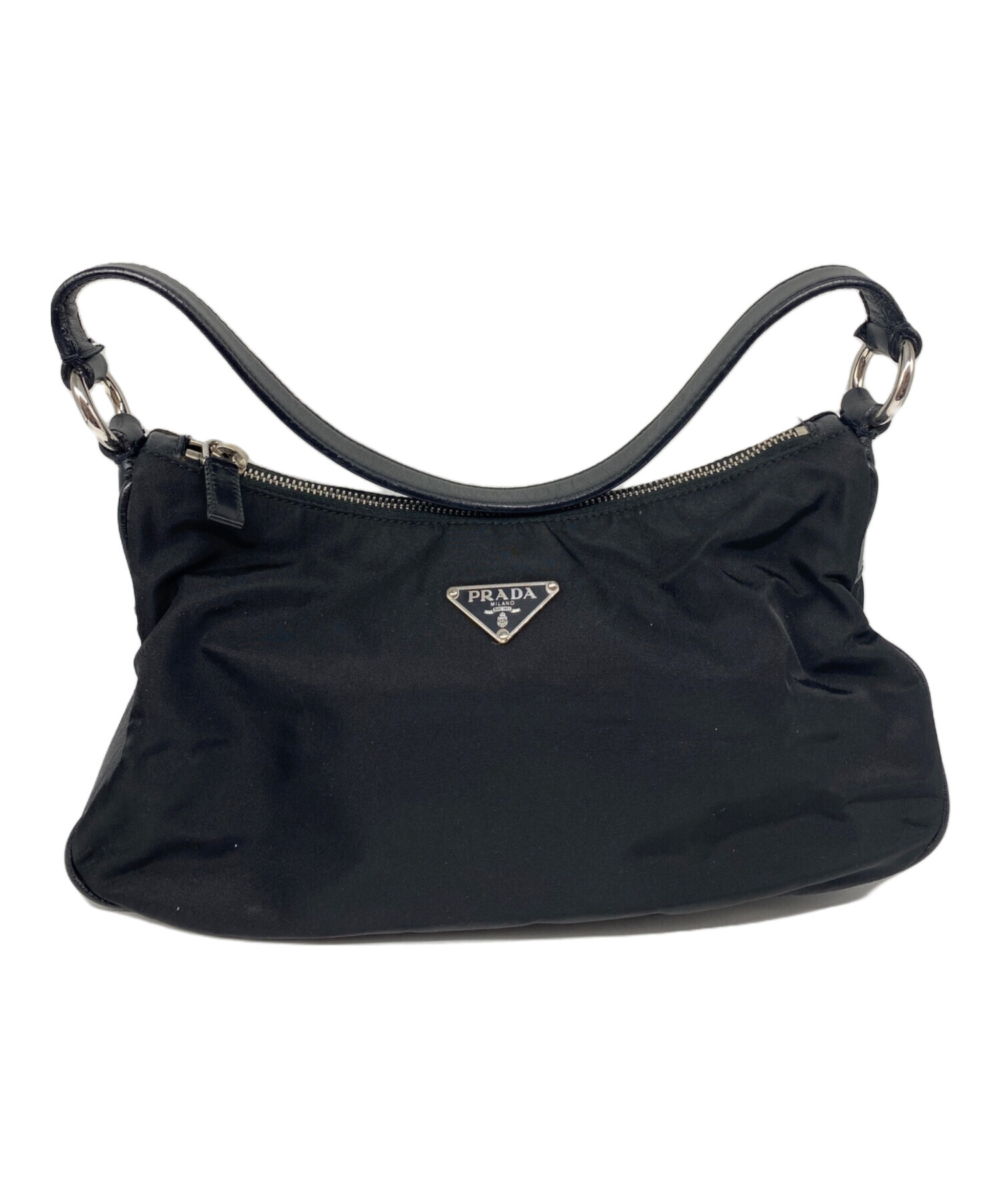 PRADA プラダ ショルダーバッグ  黒 【古着】【中古】【送料無料】 中古・古着通販】PRADA (プラダ) ショルダーバッグ ブラック｜ブランド