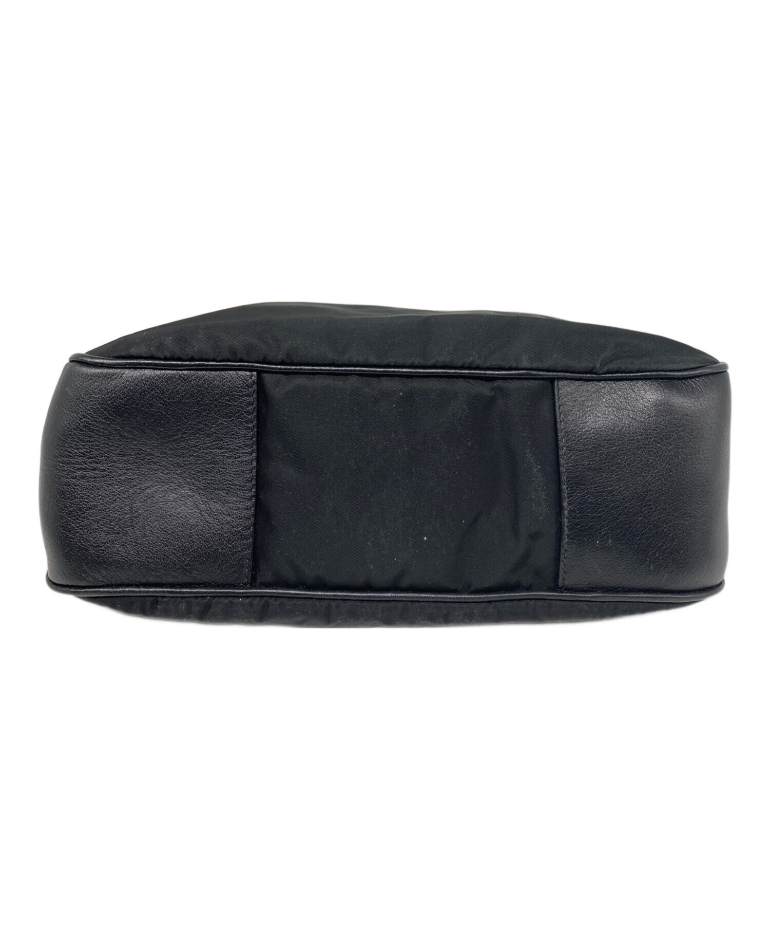 中古・古着通販】PRADA (プラダ) レザーナイロンワンショルダーバッグ 