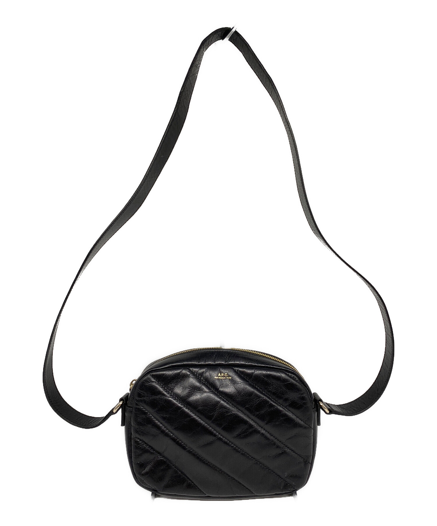 【美品】A.P.C. ショルダーバッグ sac meryl ブラック 中古・古着通販】A.P.C. (アーペーセー) SAC MERYL キルティング
